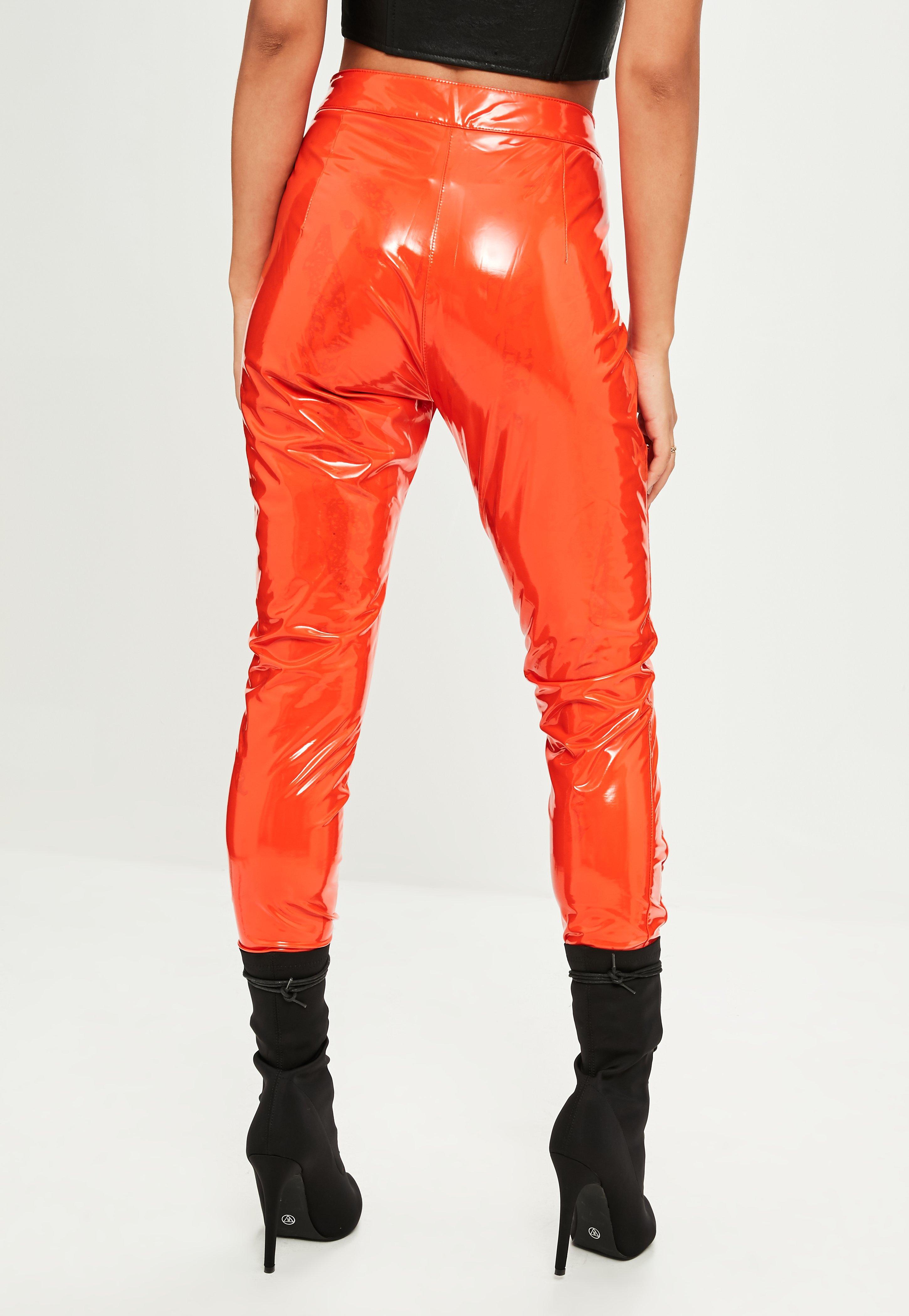 missguided orange playboy joggers