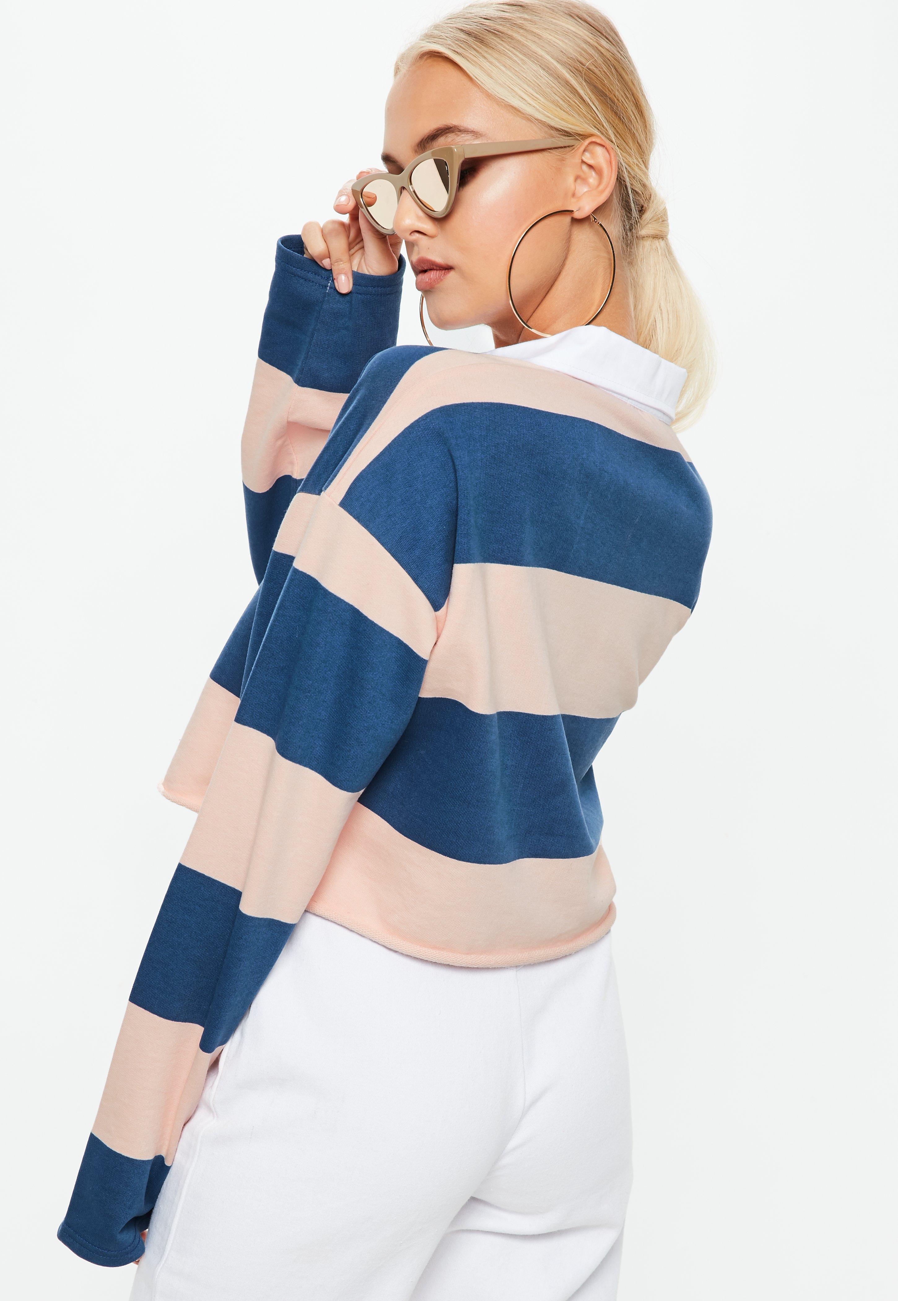 cropped rugby polo