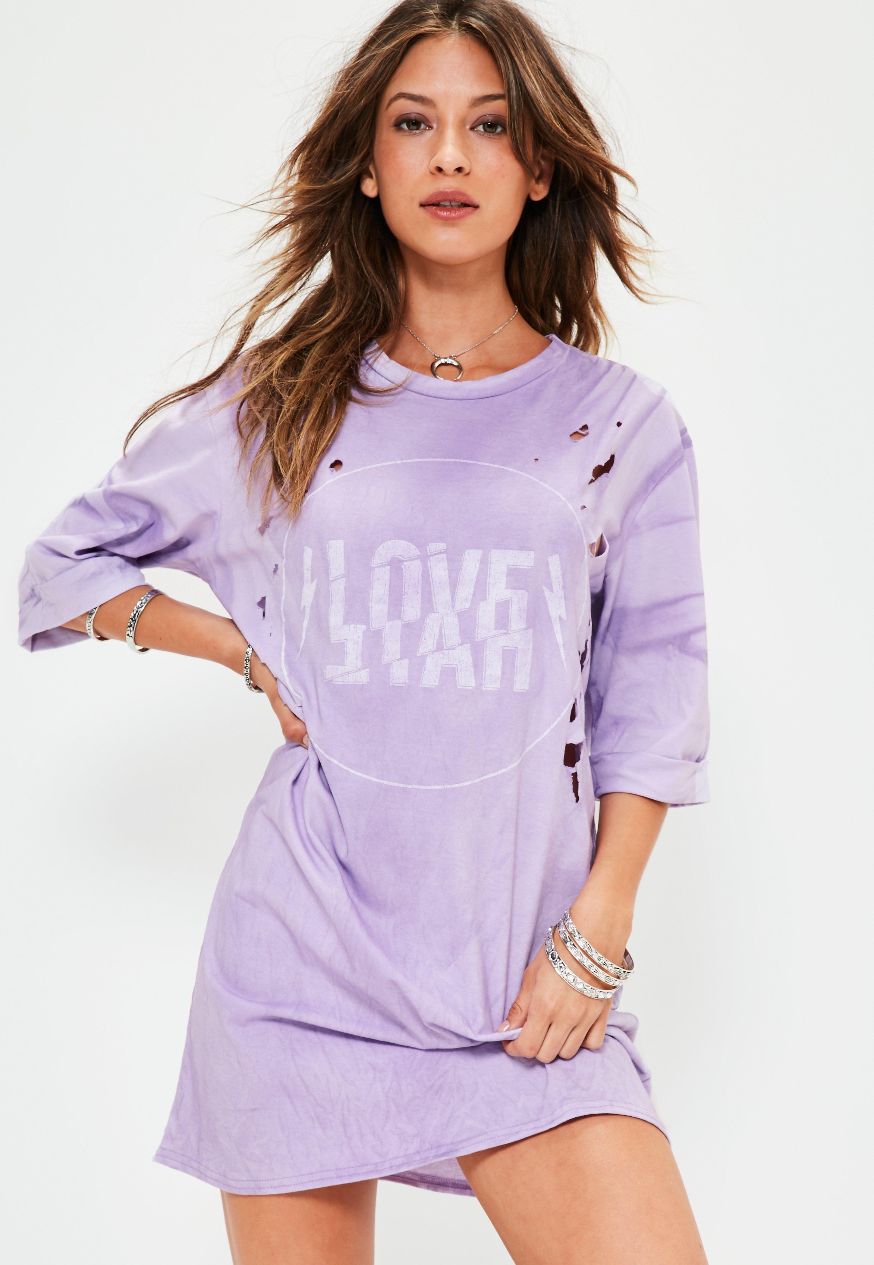 graphic print t shirt dress