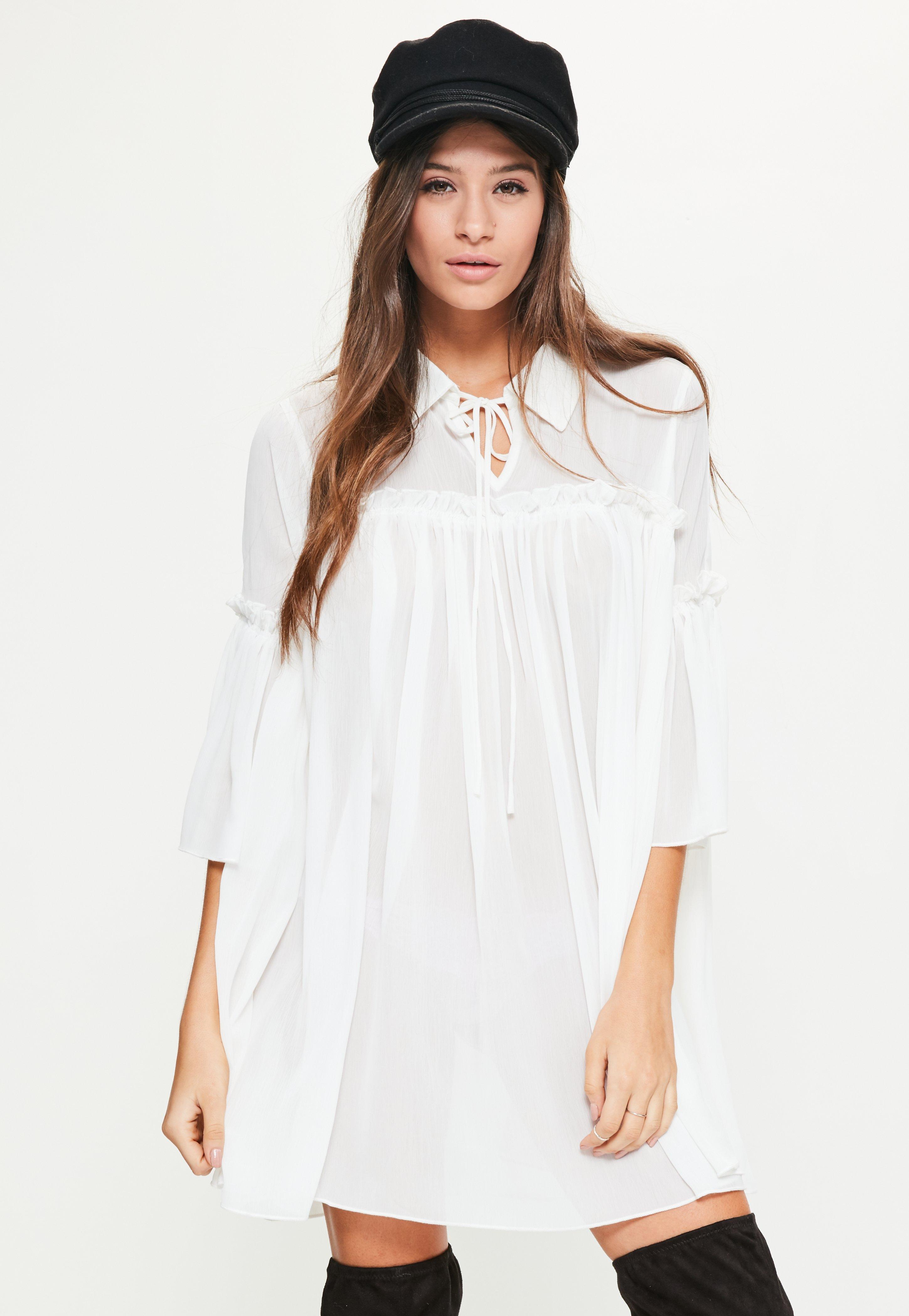 collared smock dress