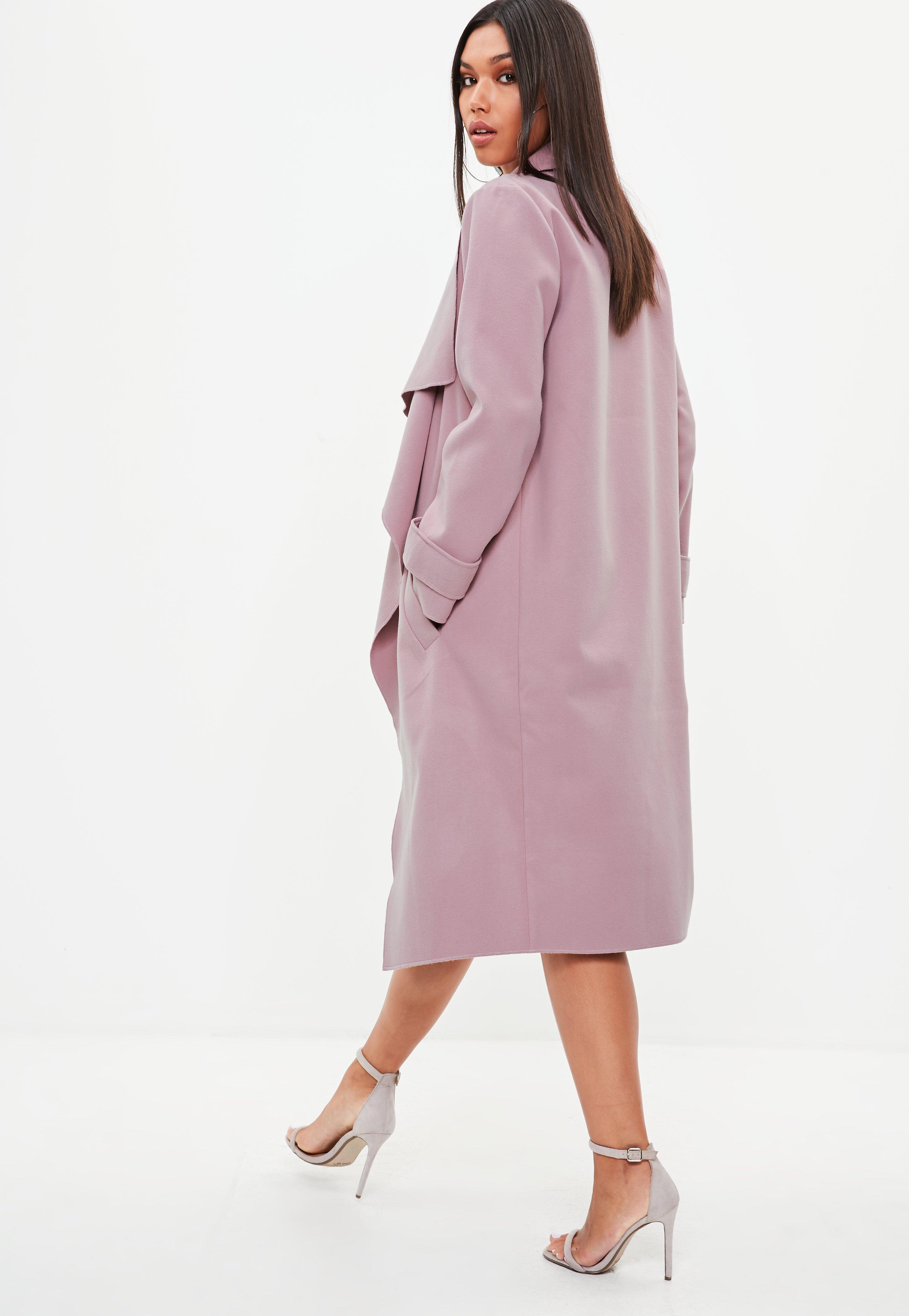 mauve duster coat