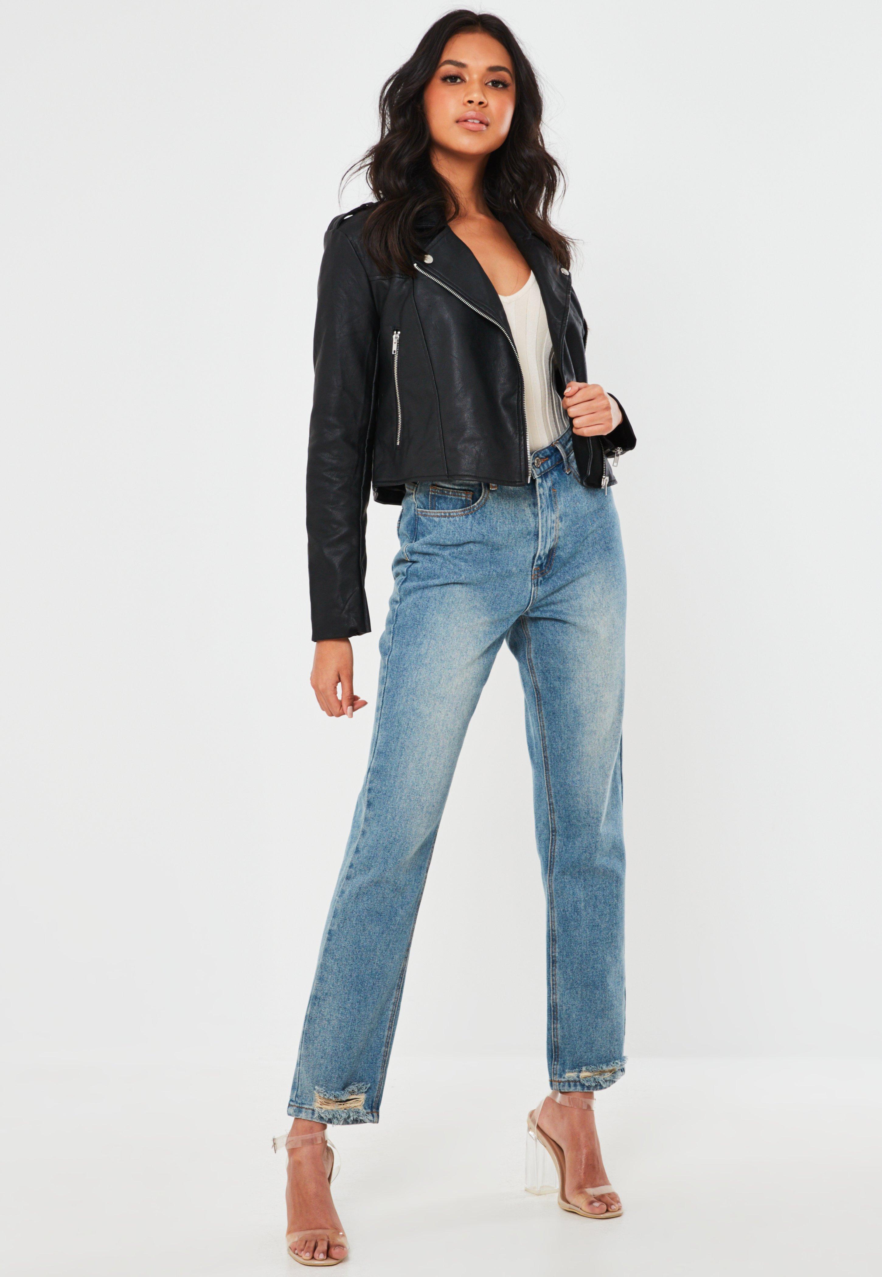 long biker jacket