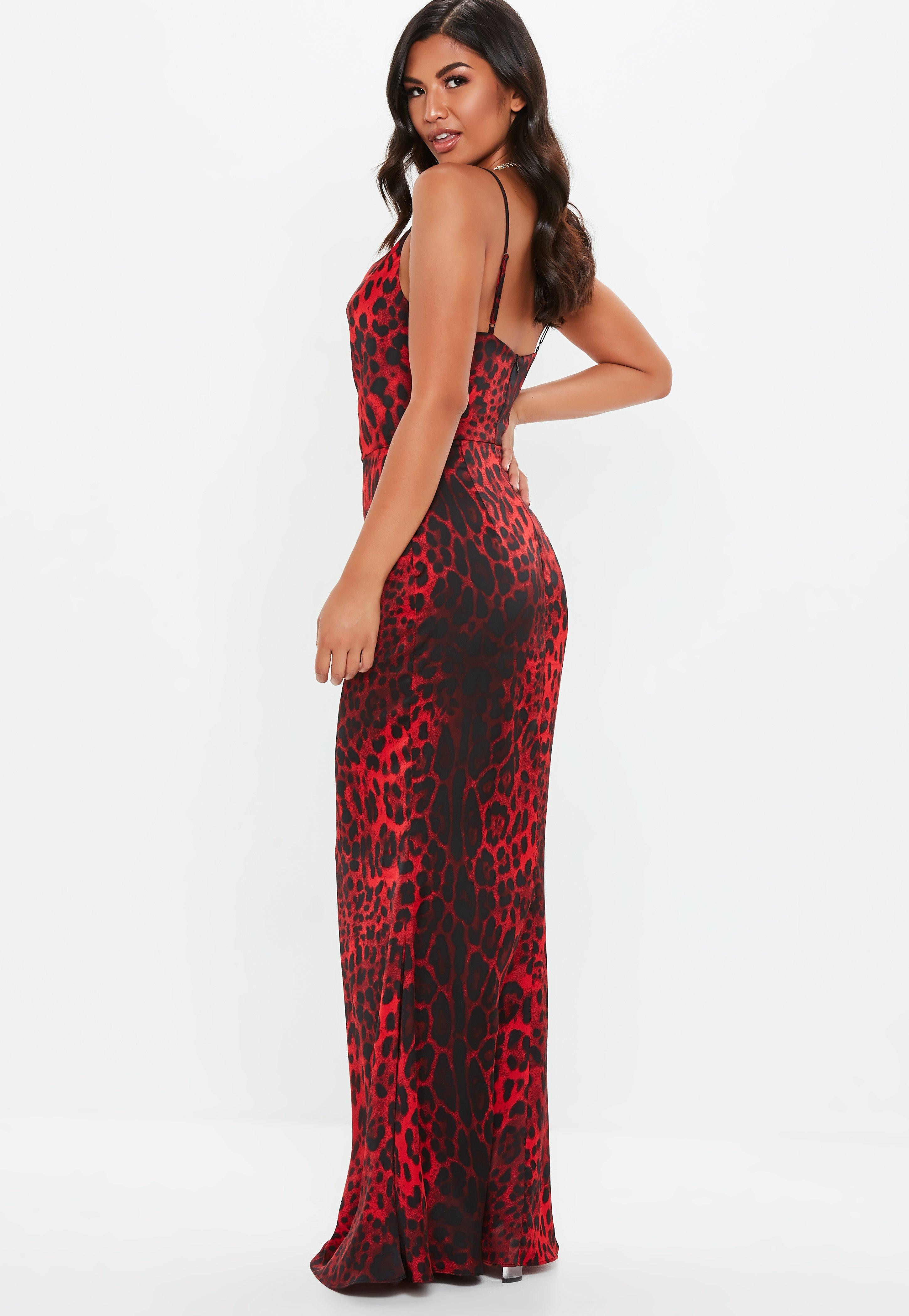 missguided red maxi dress