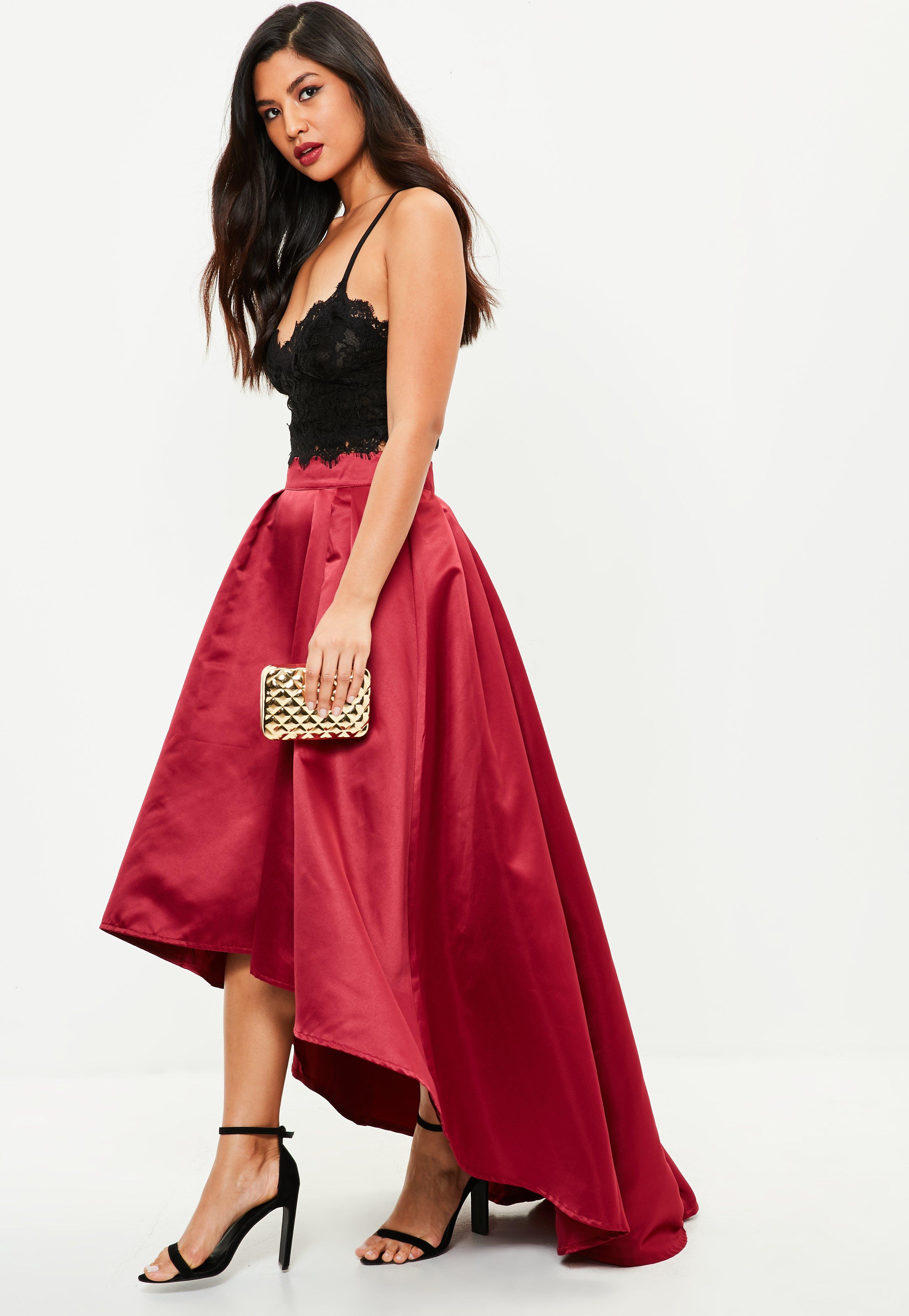 dipped hem maxi dress
