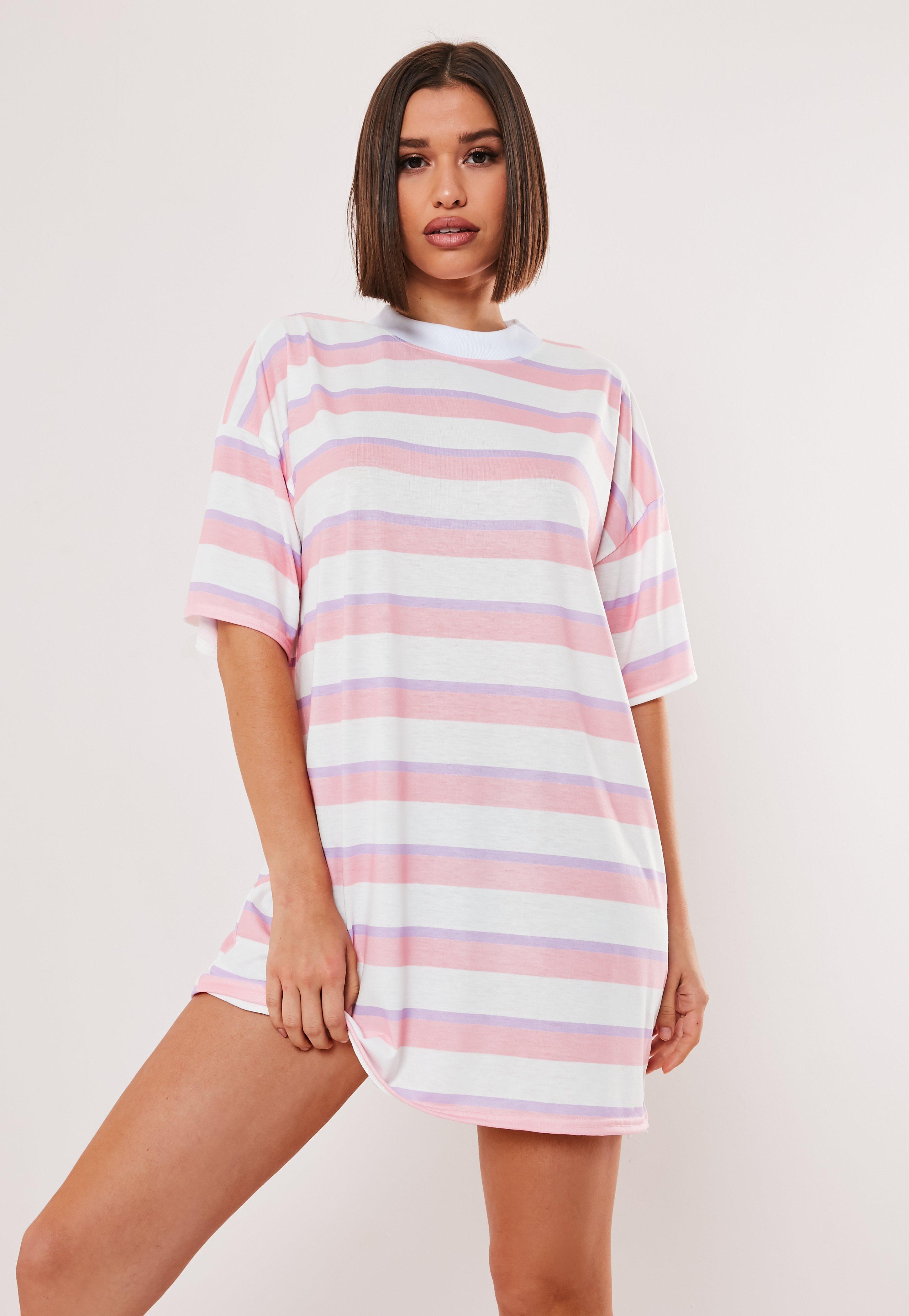oversized t shirt dress pink