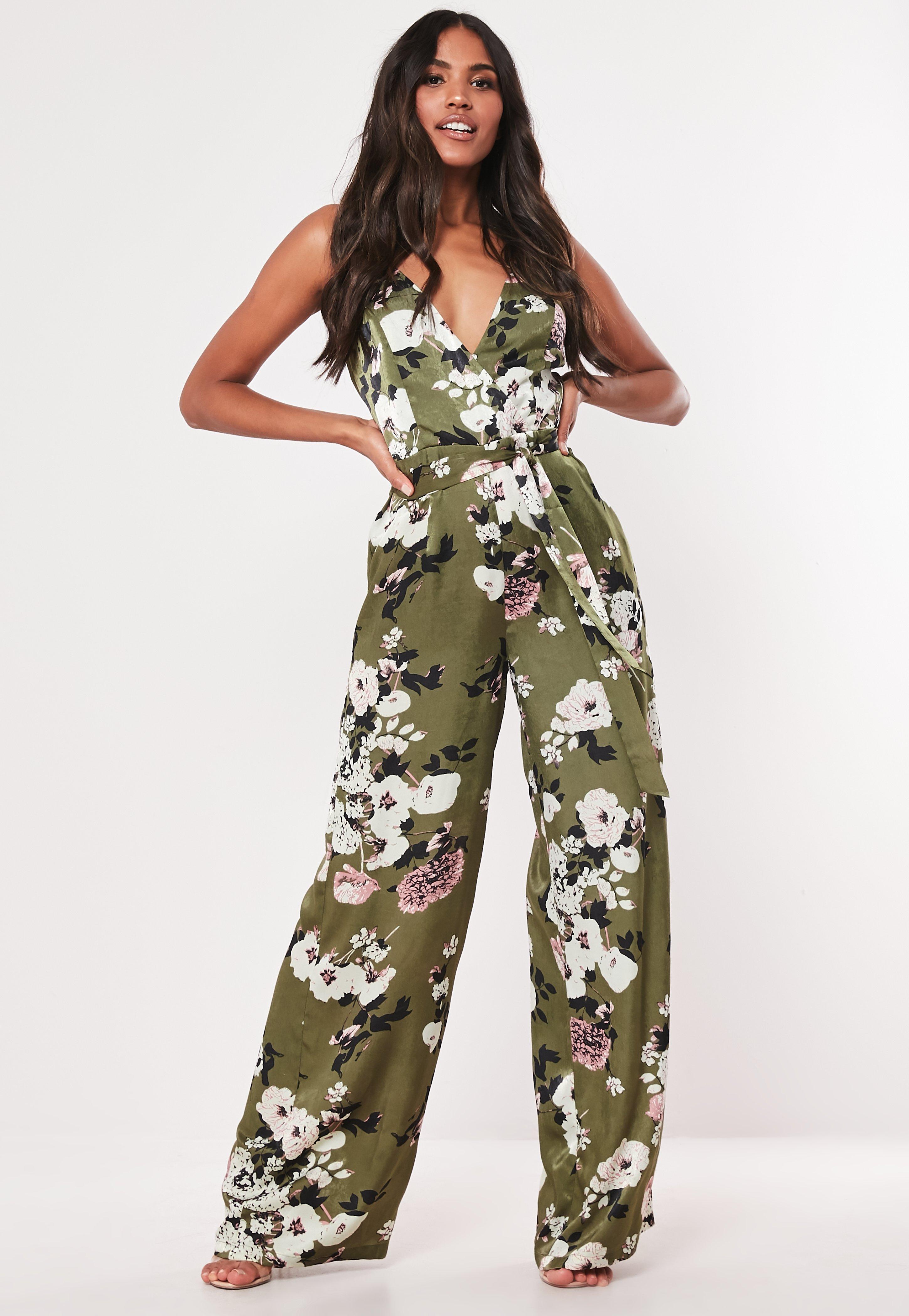 green jumpsuit missguided