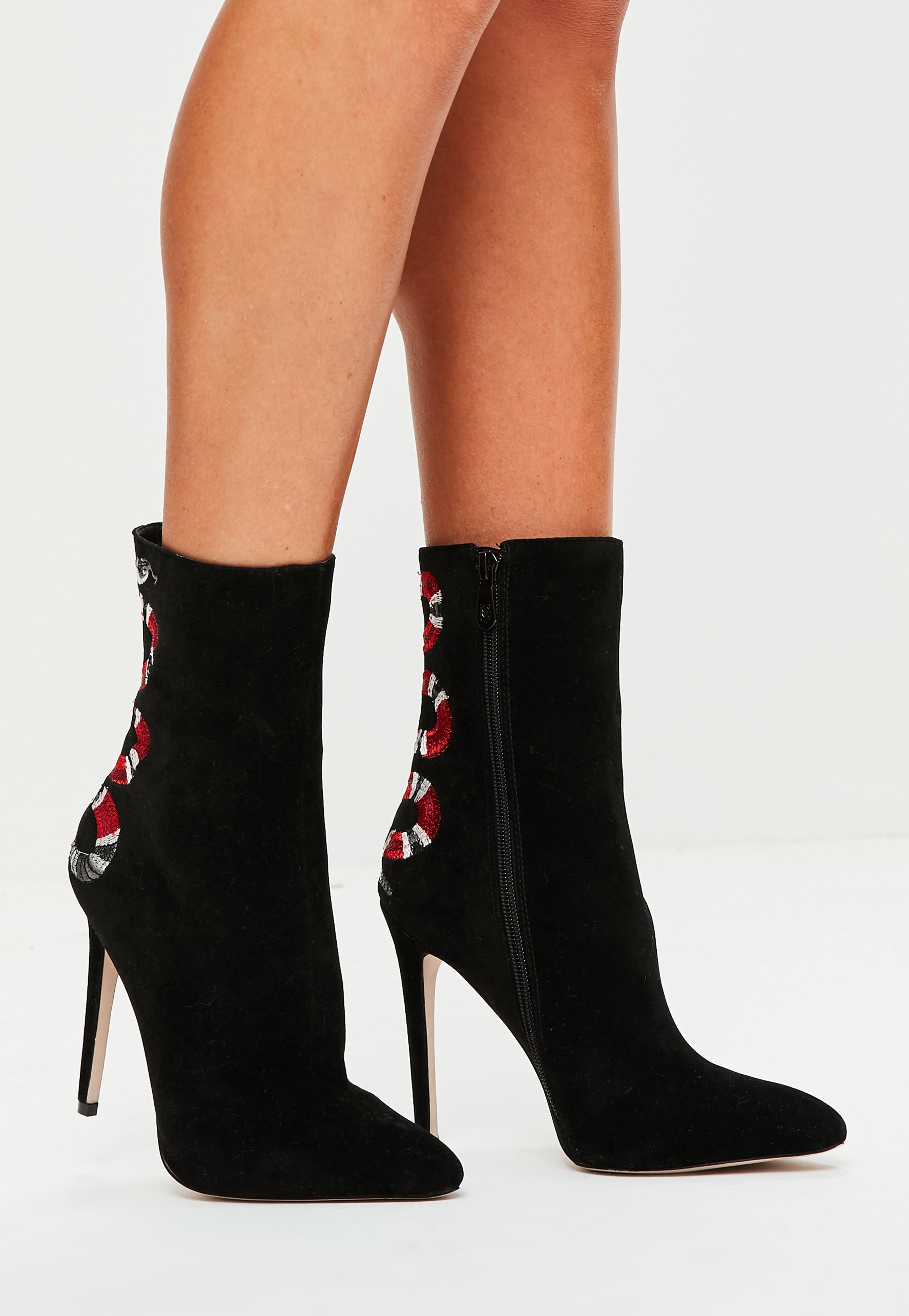 missguided snake boots