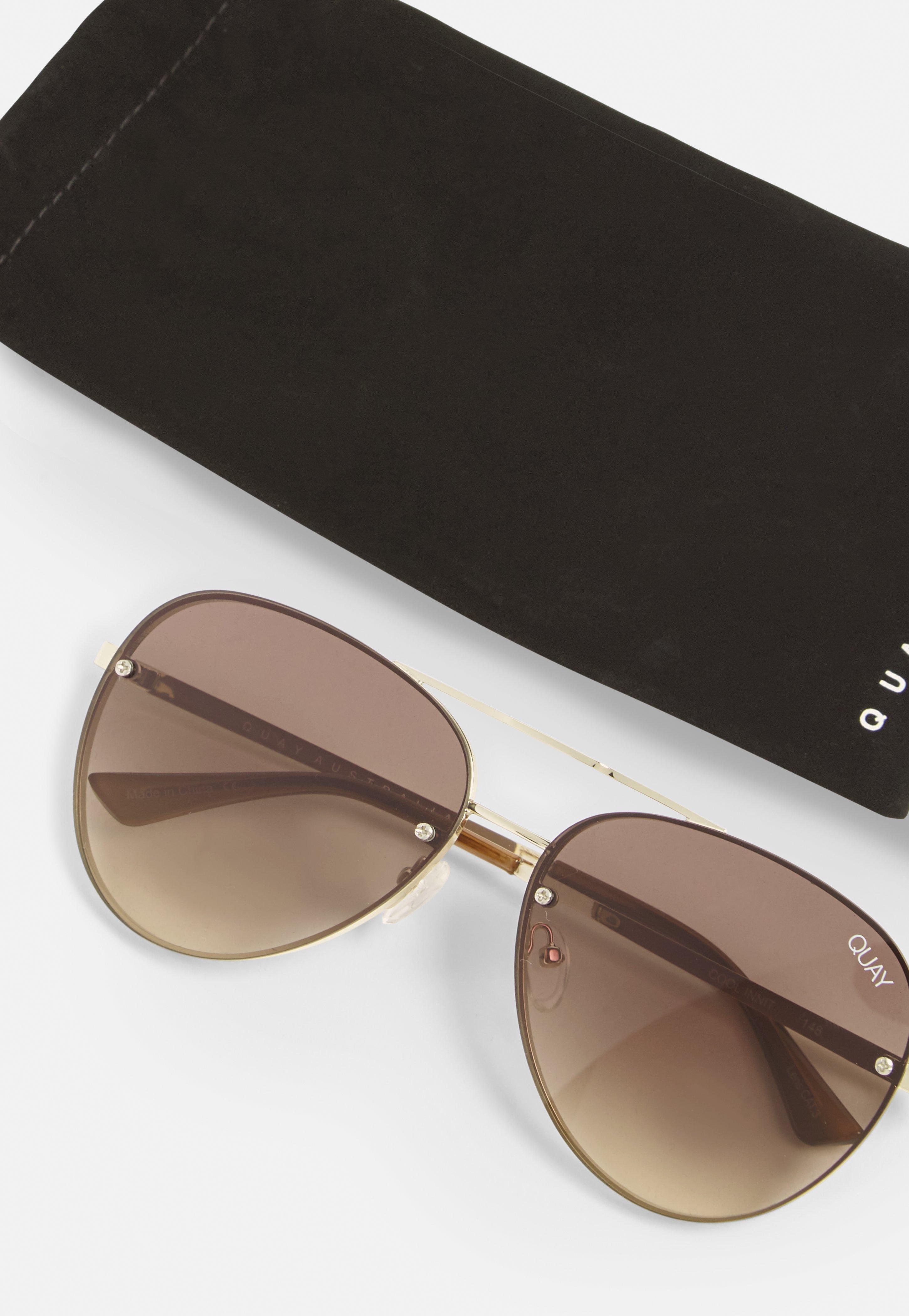 Missguided Quay Australia X Gold Smoke Fade Cool Innit Sunglasses