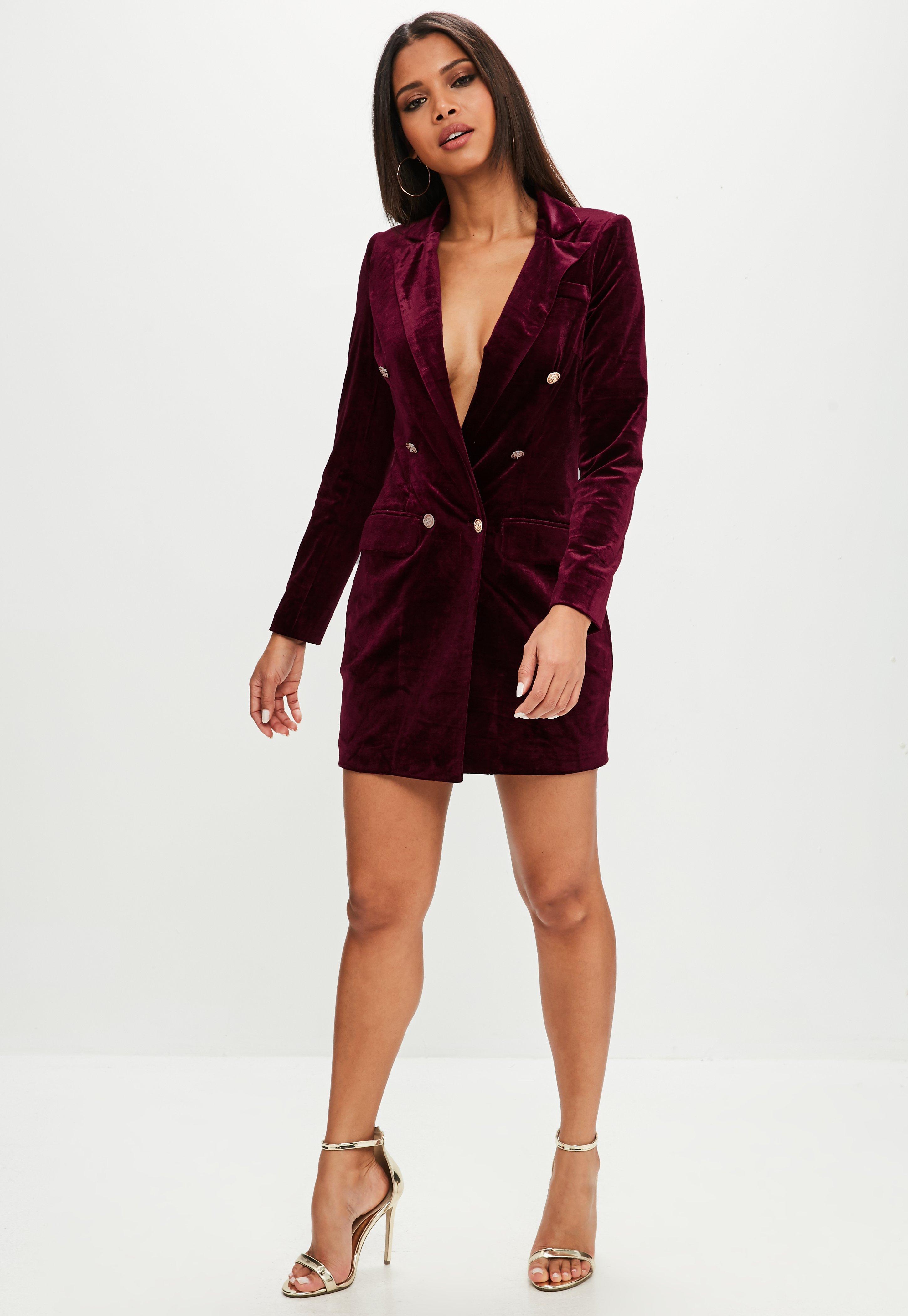 blazer dress velvet
