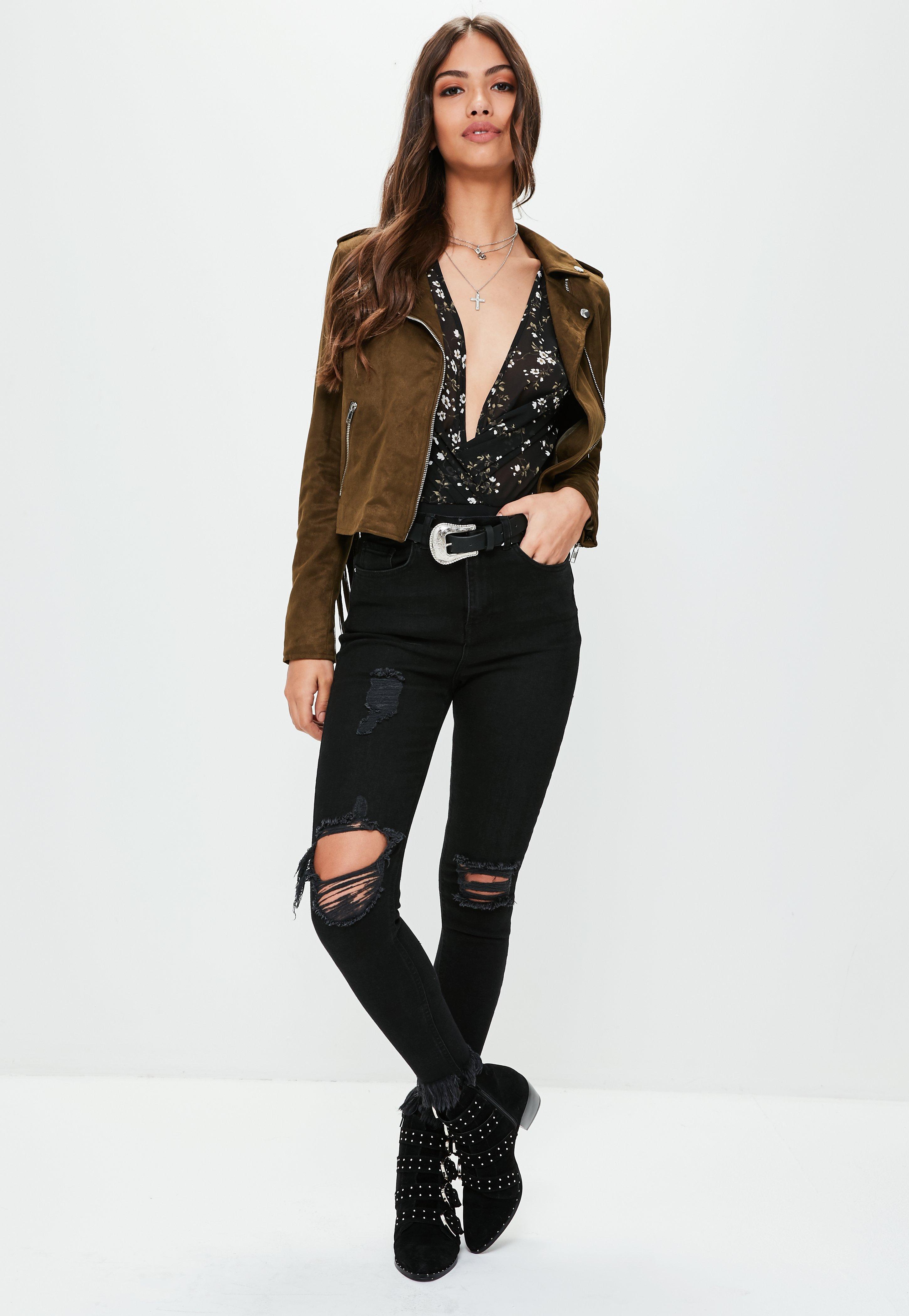 missguided khaki jacket