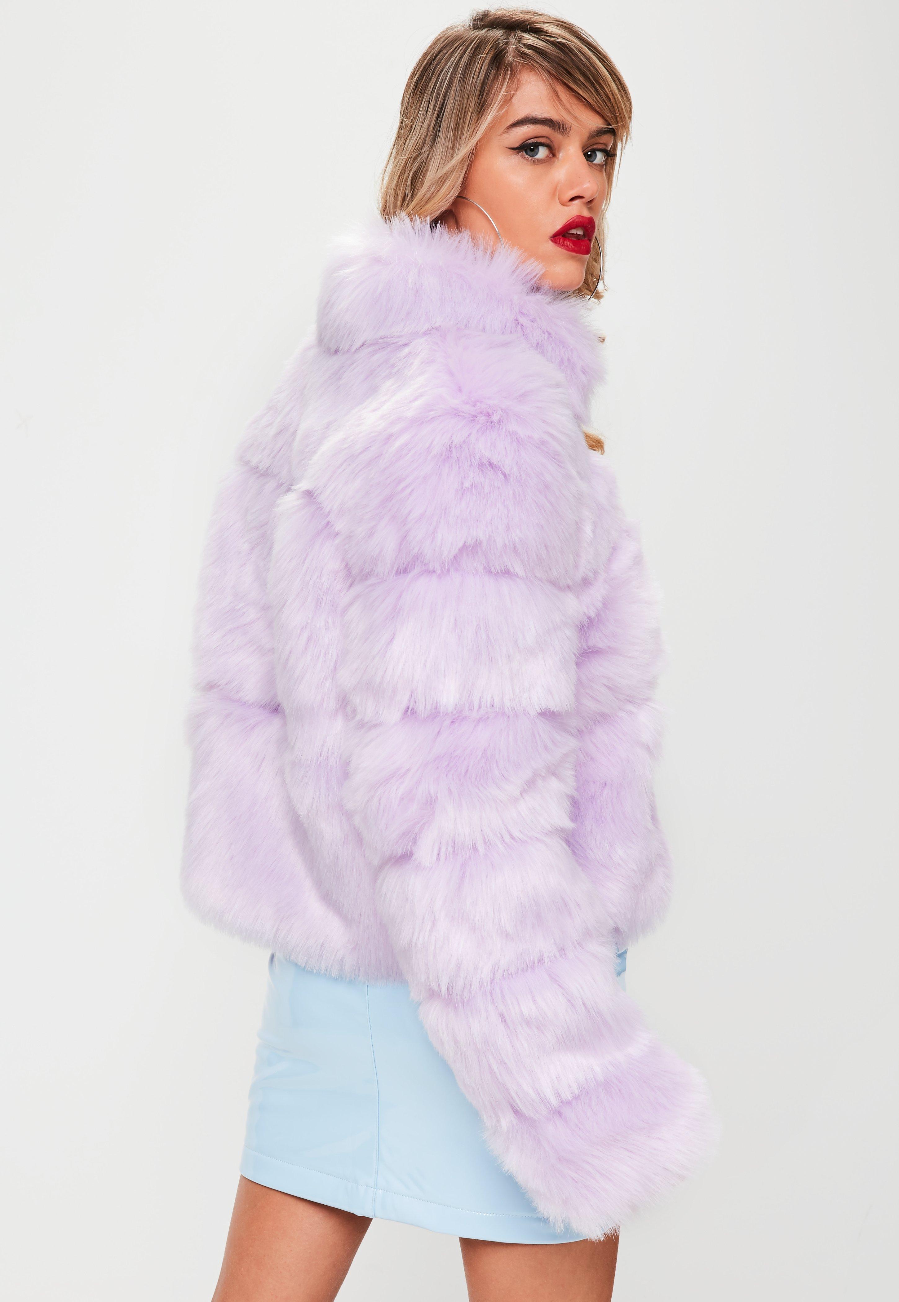 lilac fluffy jacket