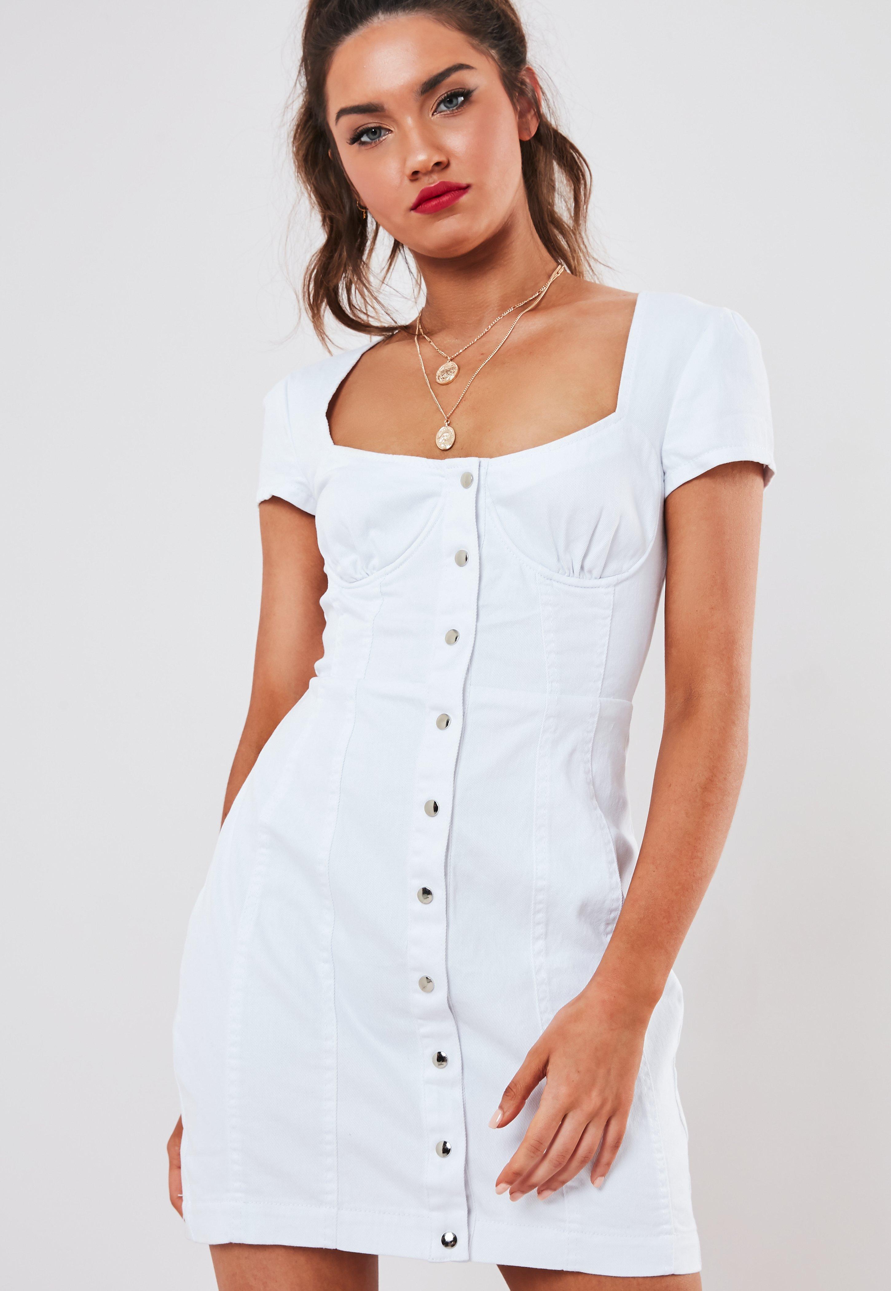 Milkmaid Denim Dress 2024 www.gemologytidbits