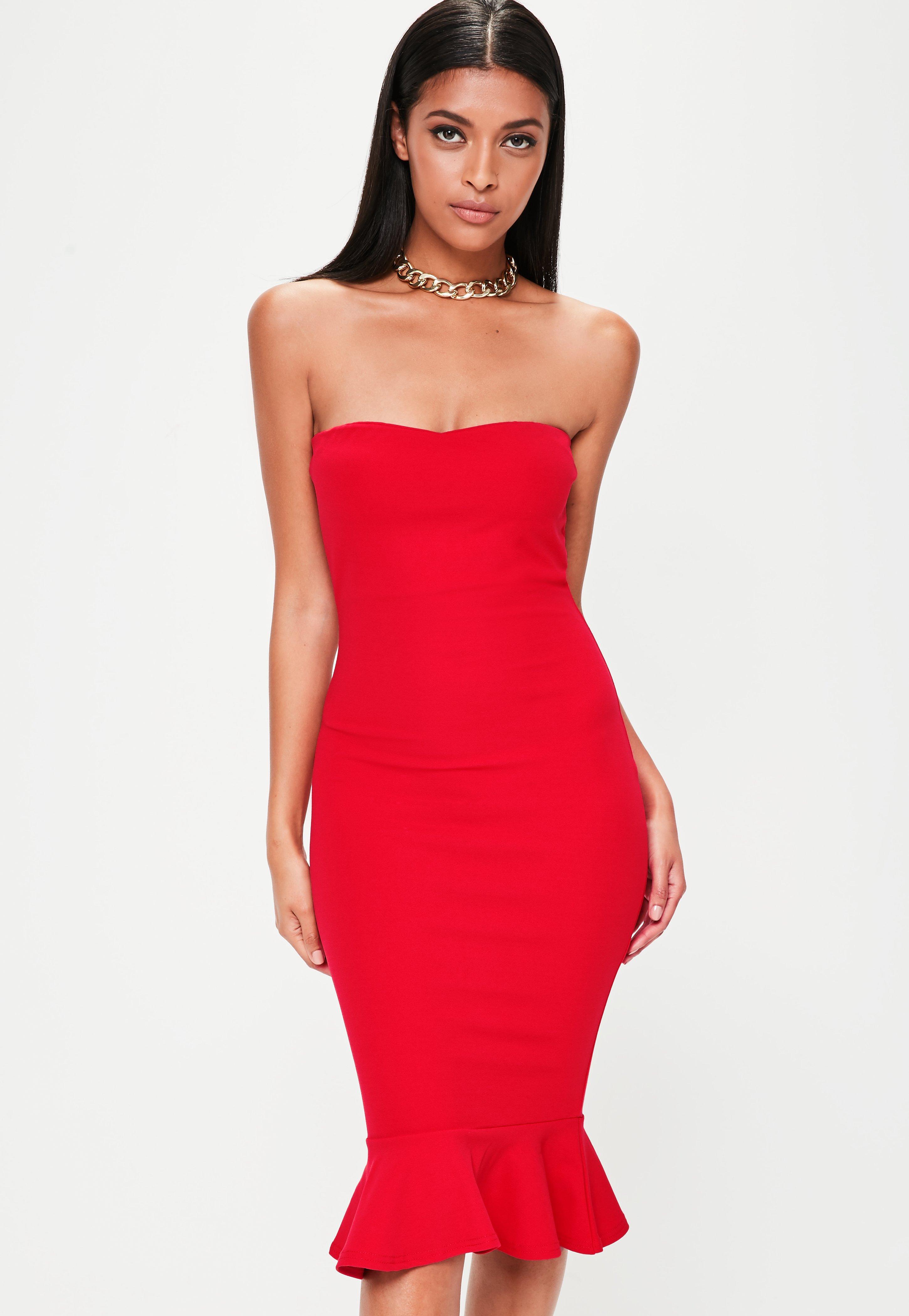 flippy hem midi dress