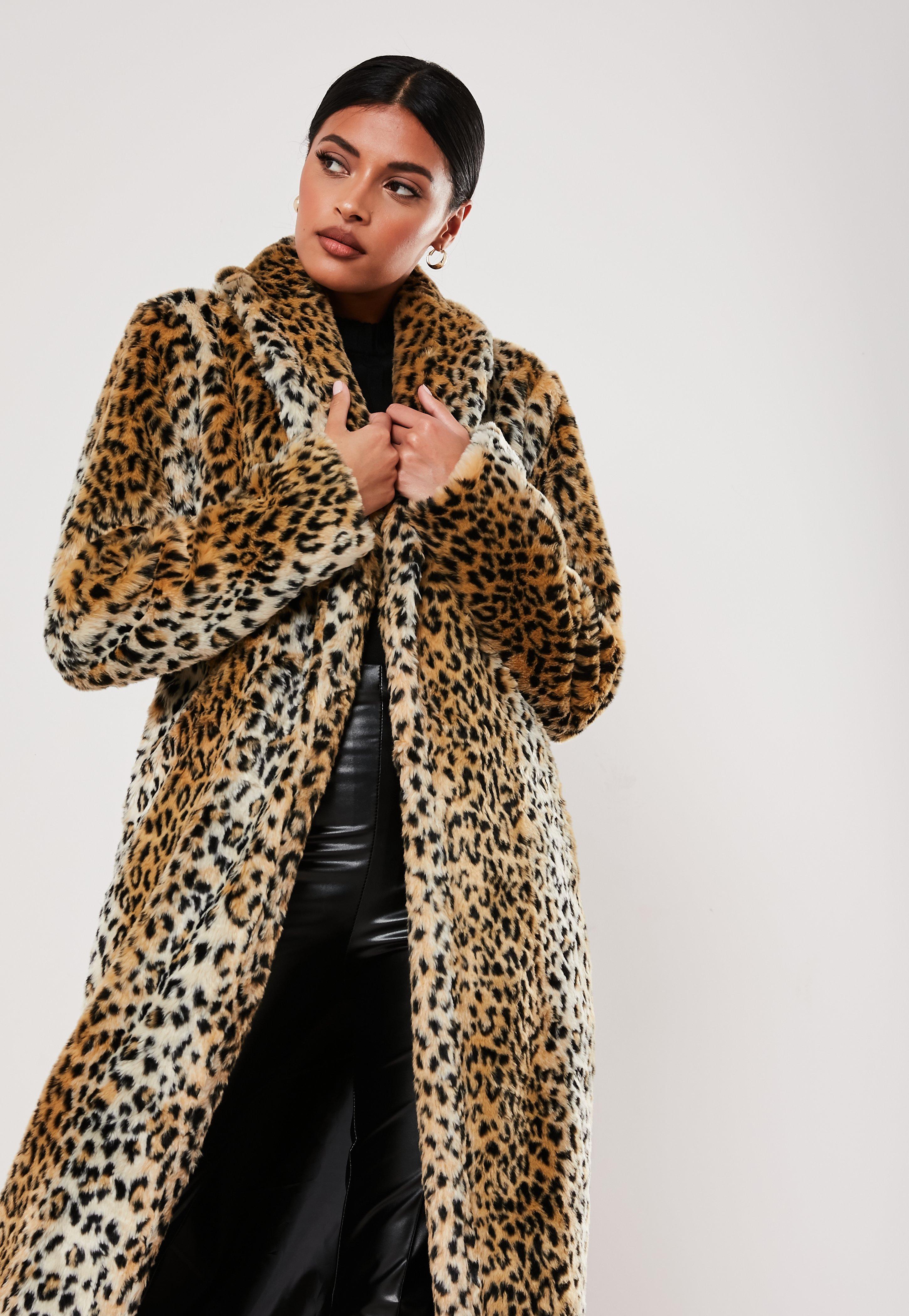 leopard car coat