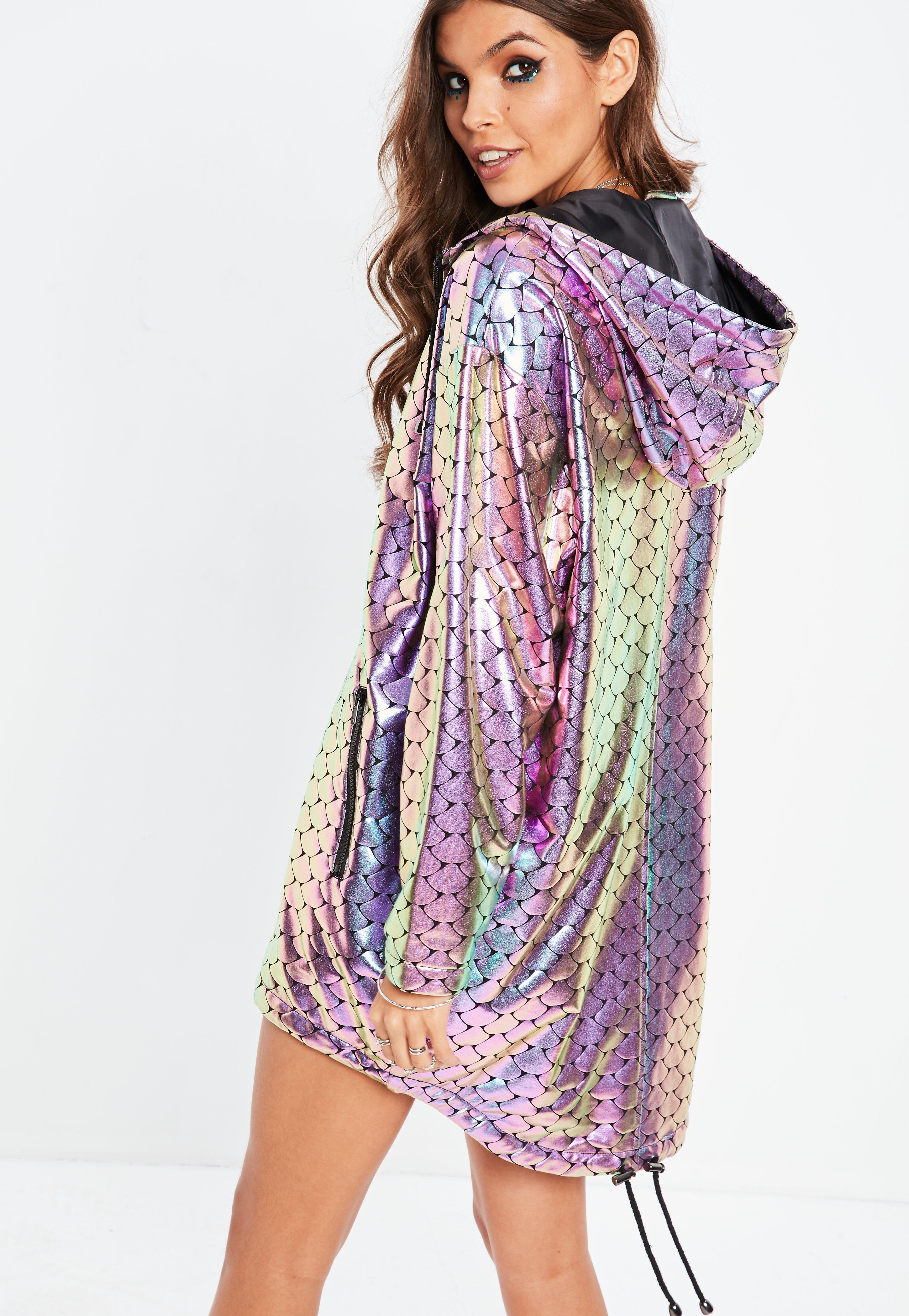 missguided rain jacket