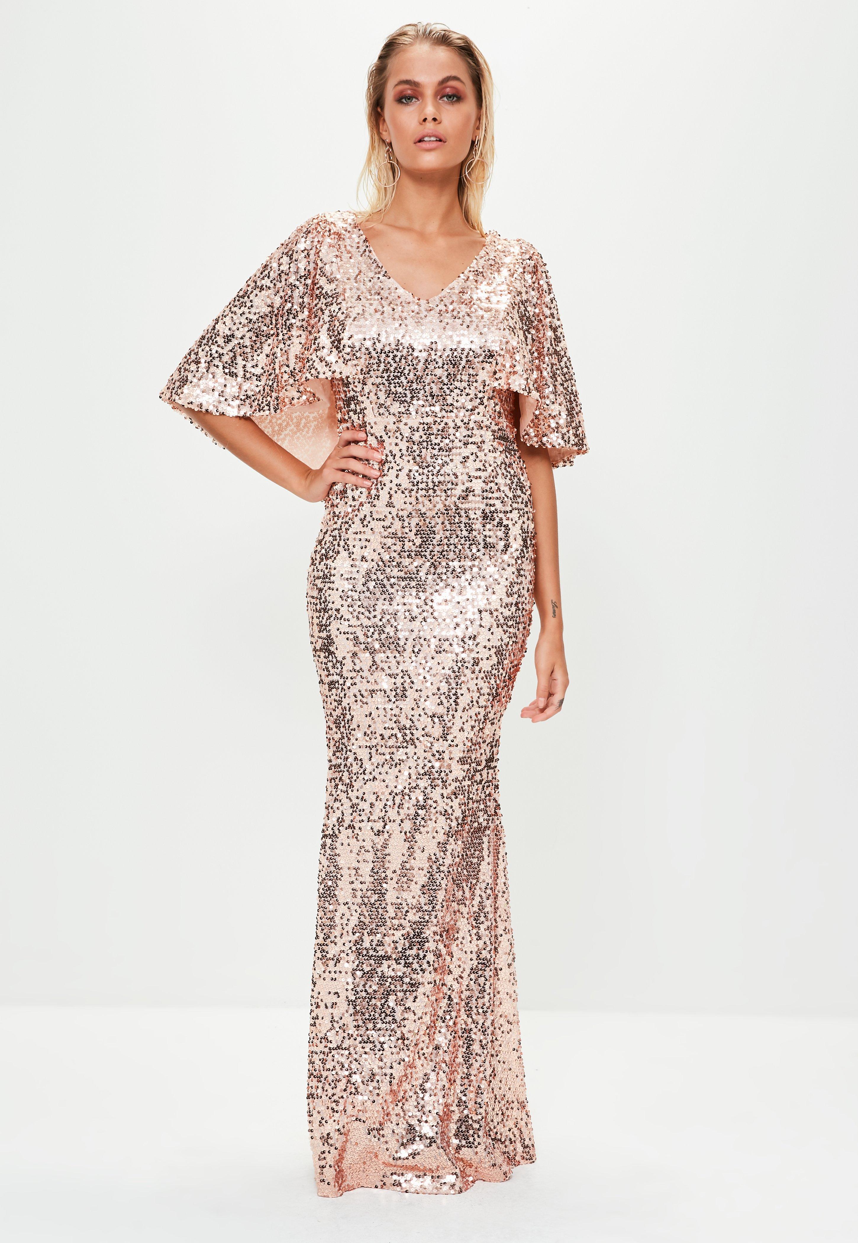 cape maxi gown