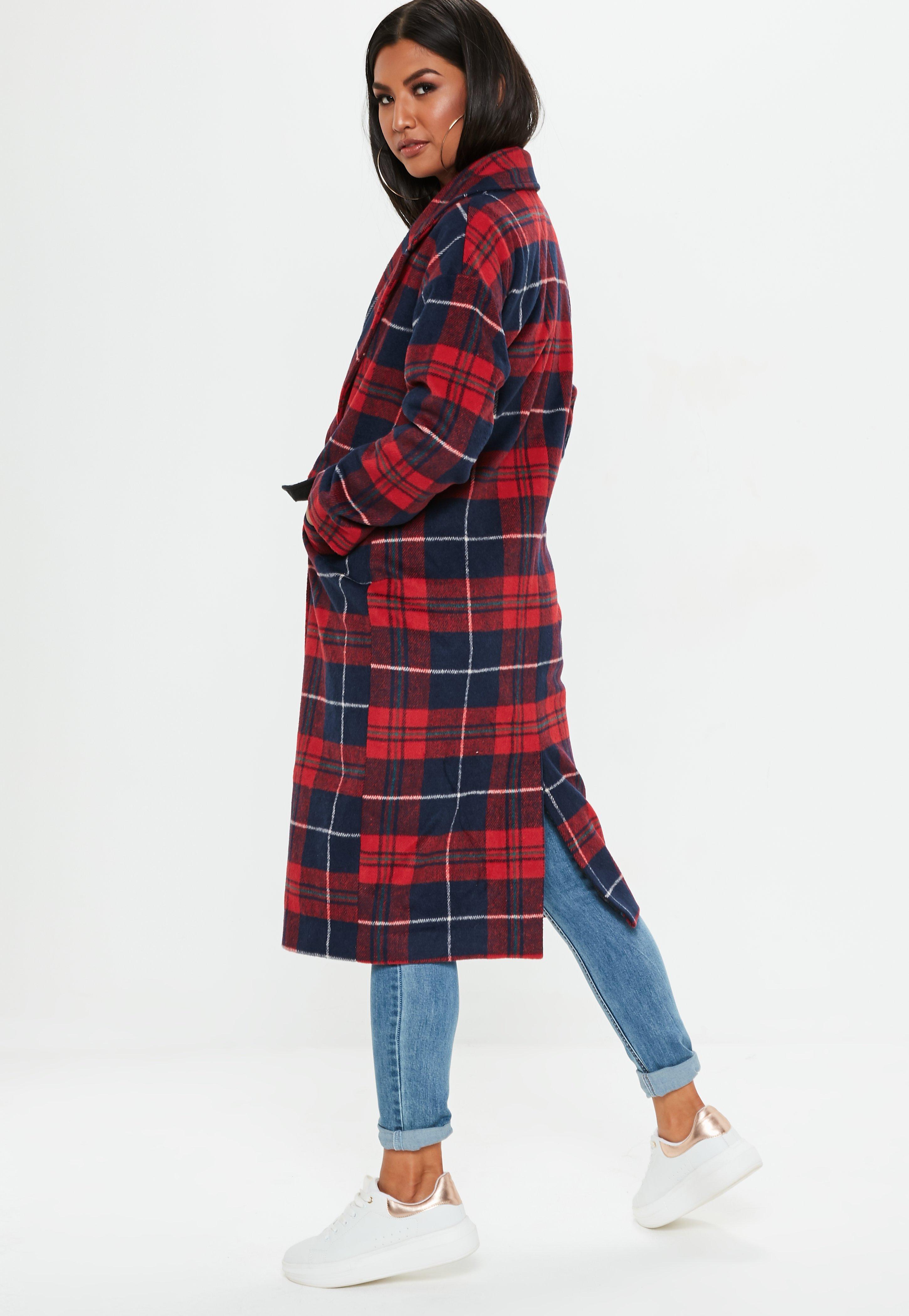 missguided red coat