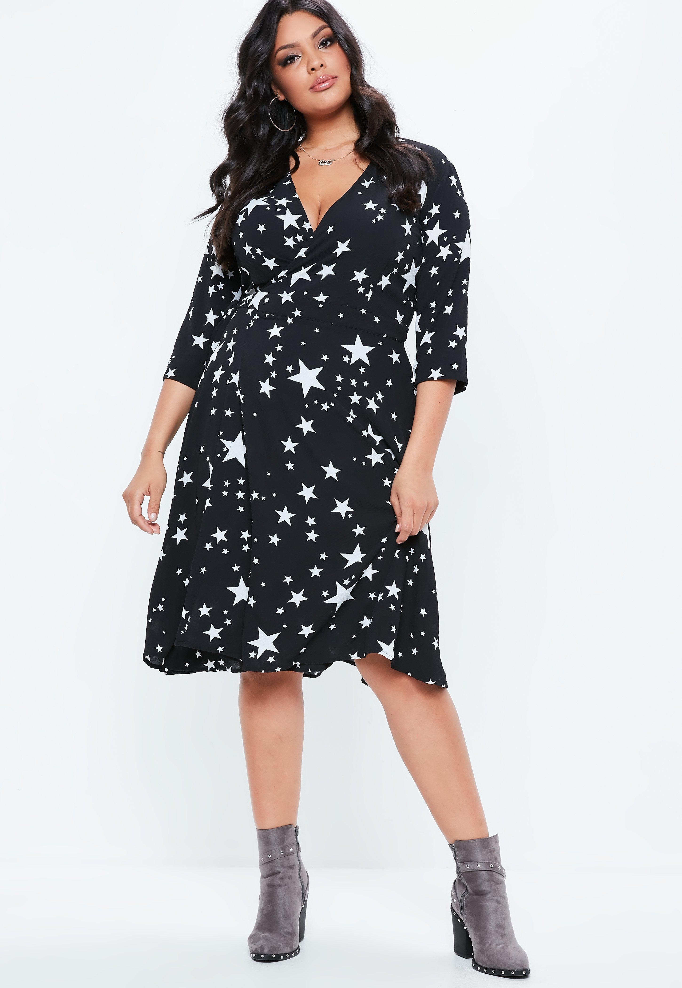 star wrap dress