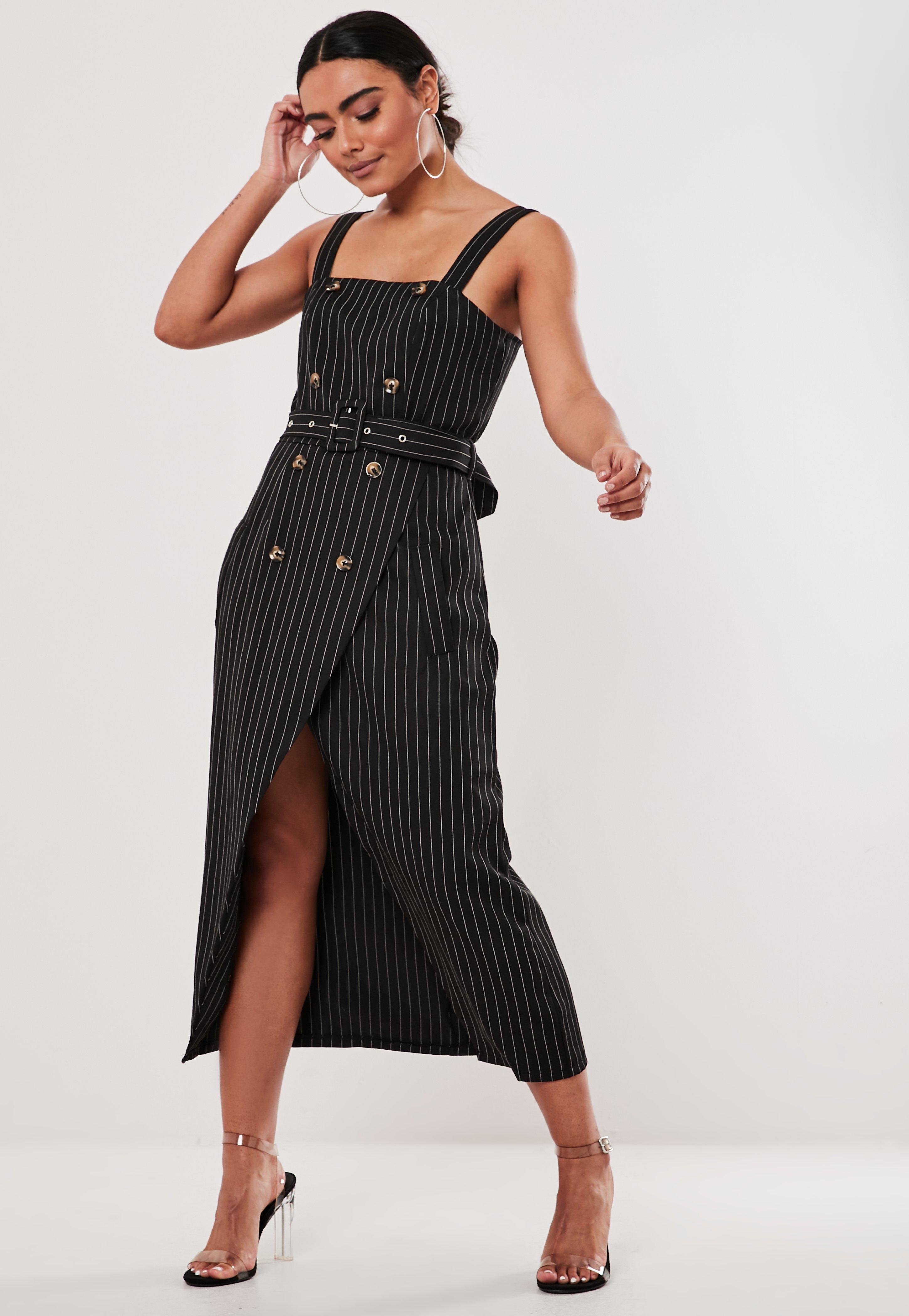 horn button midi dress