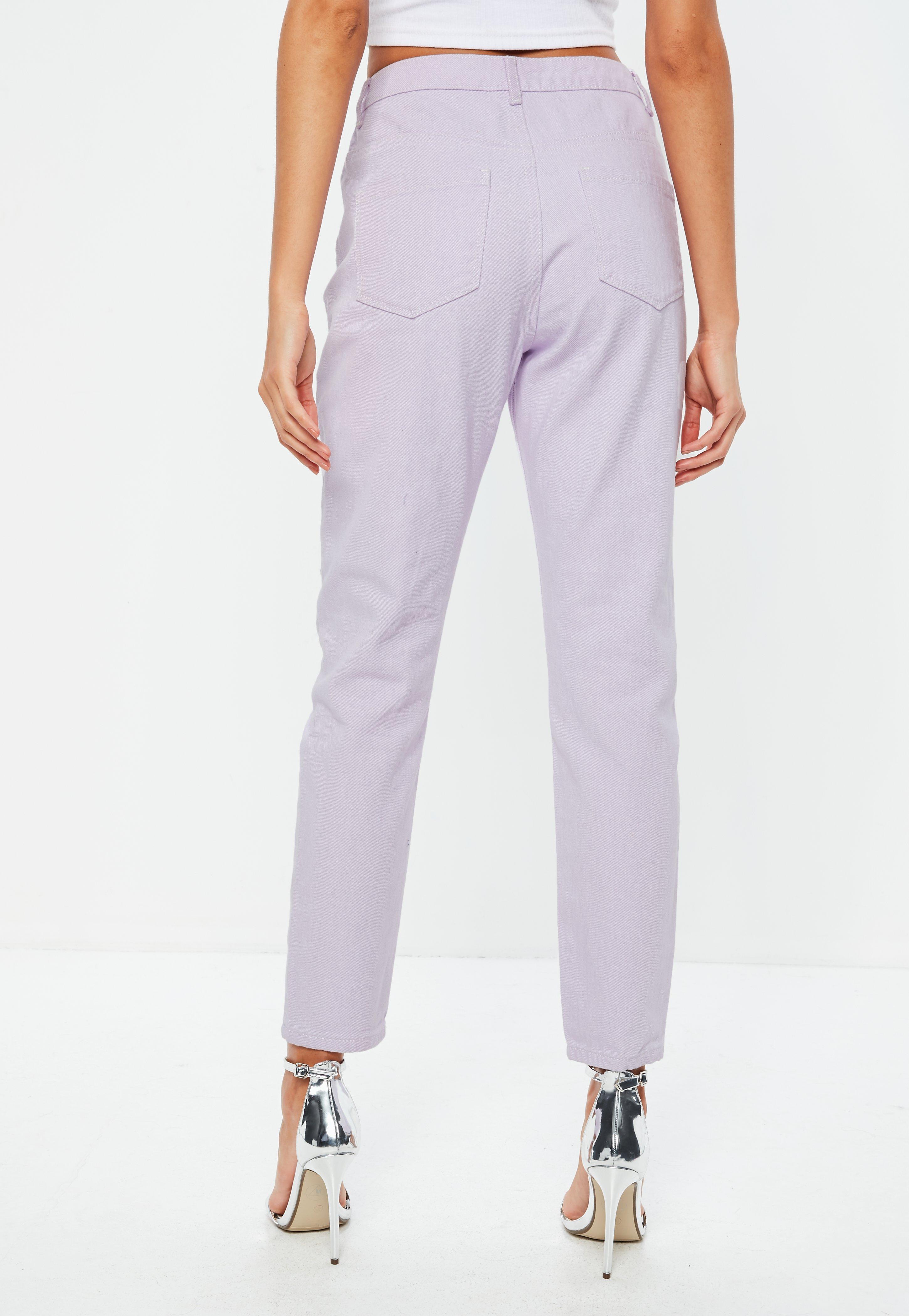 lilac mom jeans