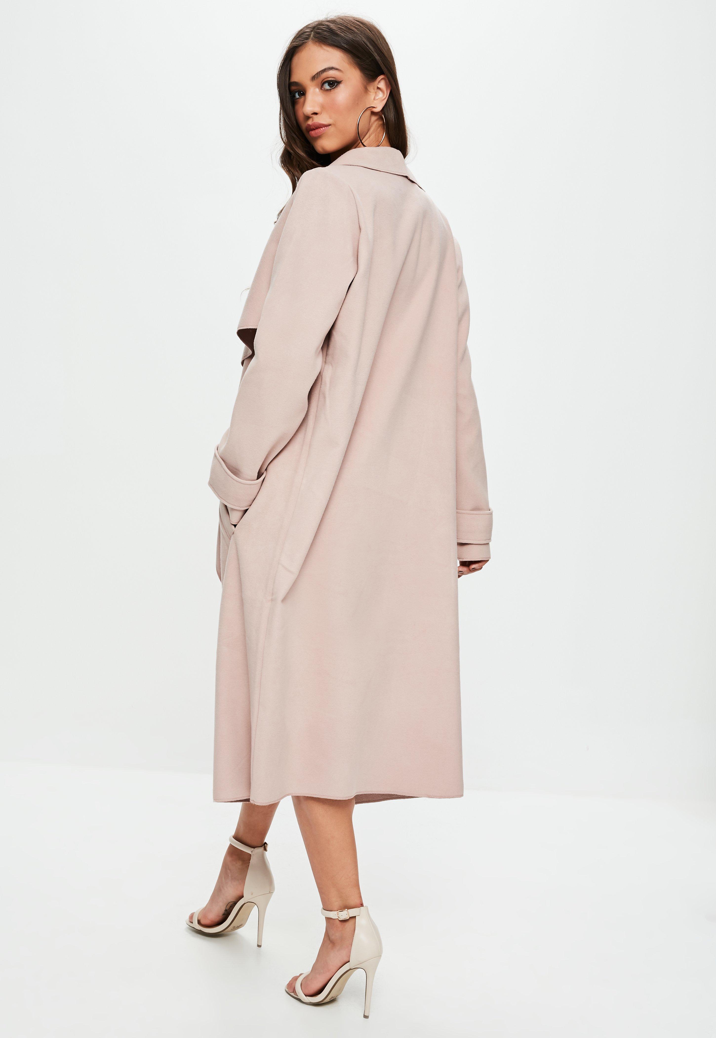 missguided oversized waterfall duster coat