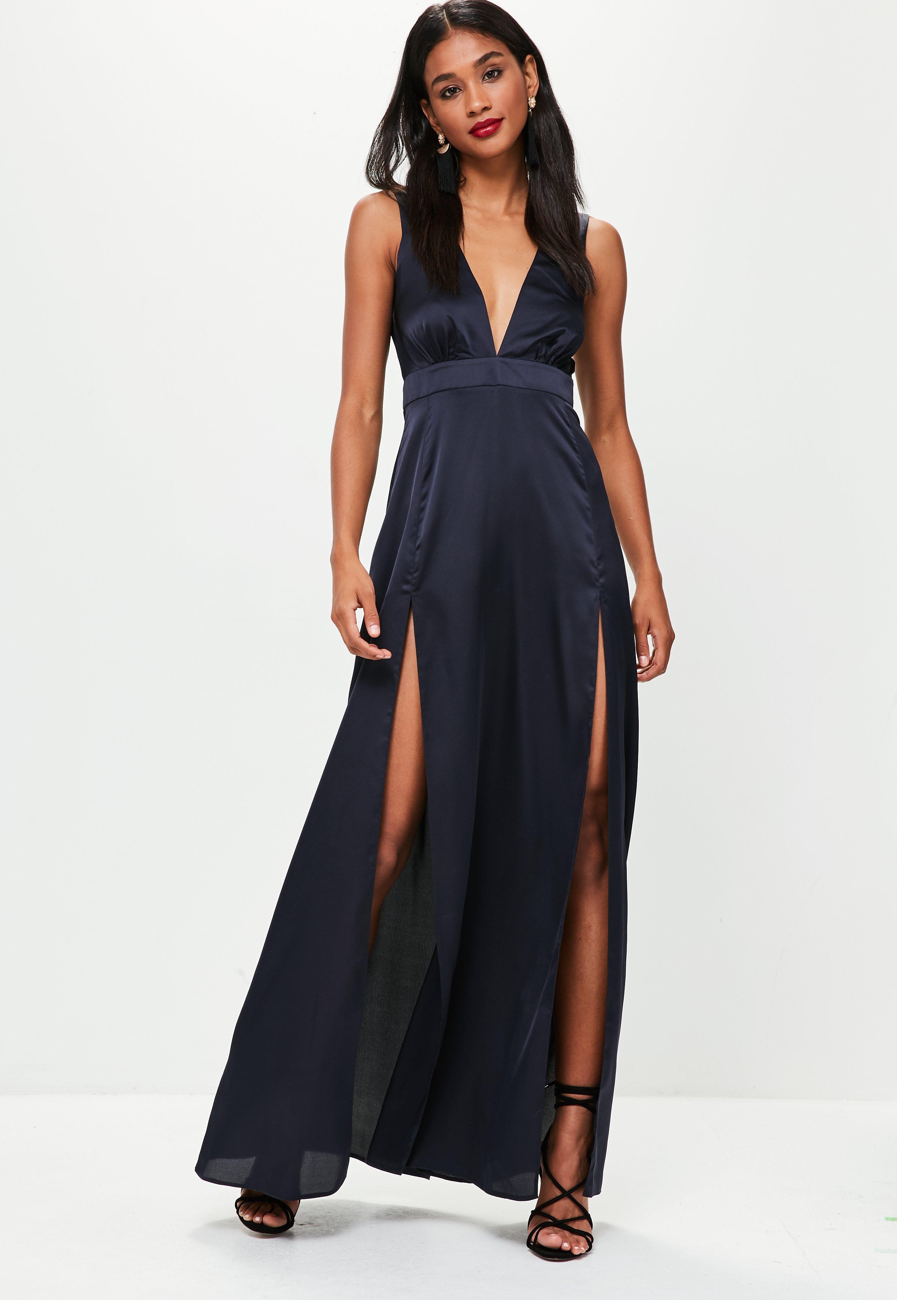dress with split in the front