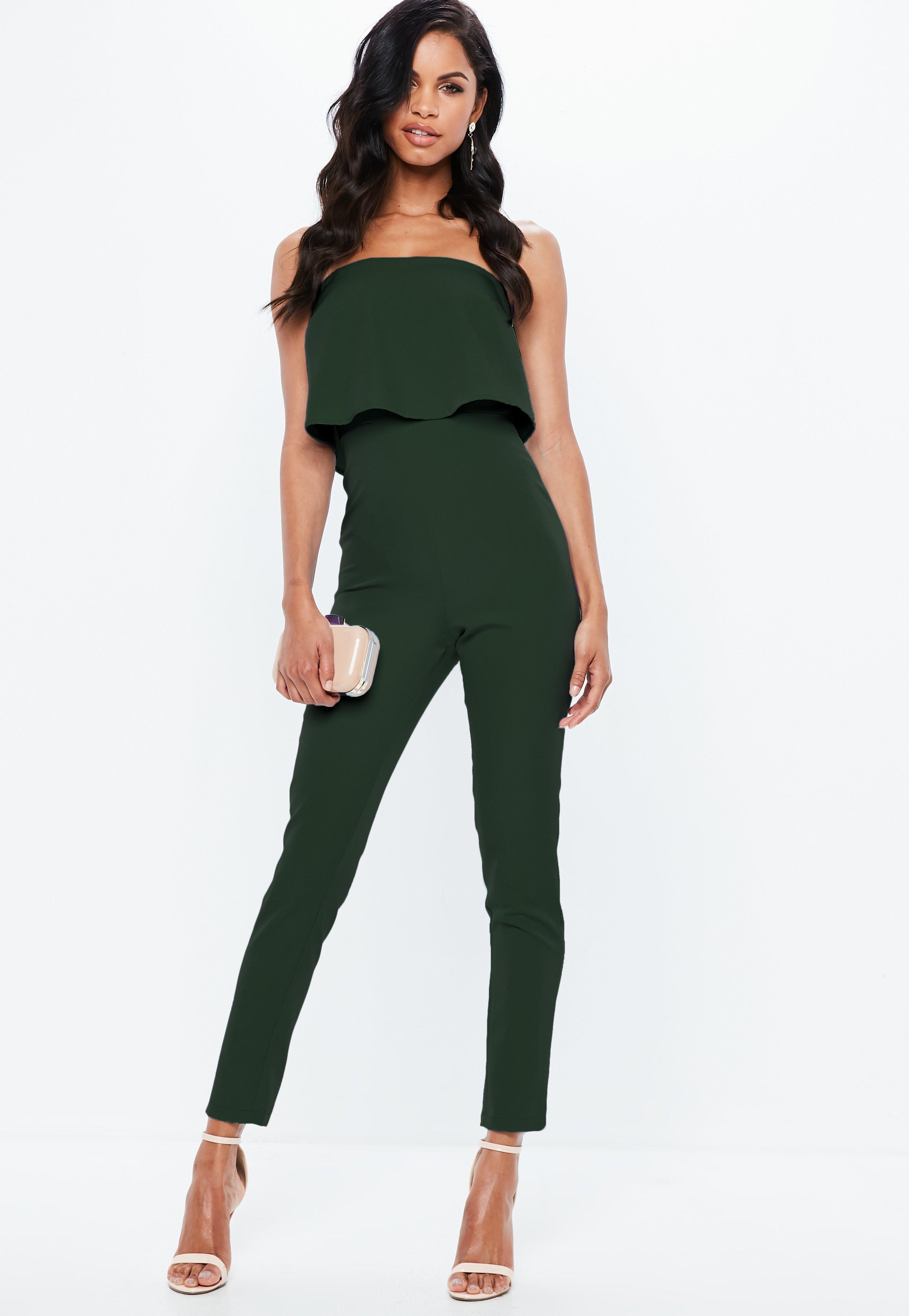 bandeau double layer jumpsuit