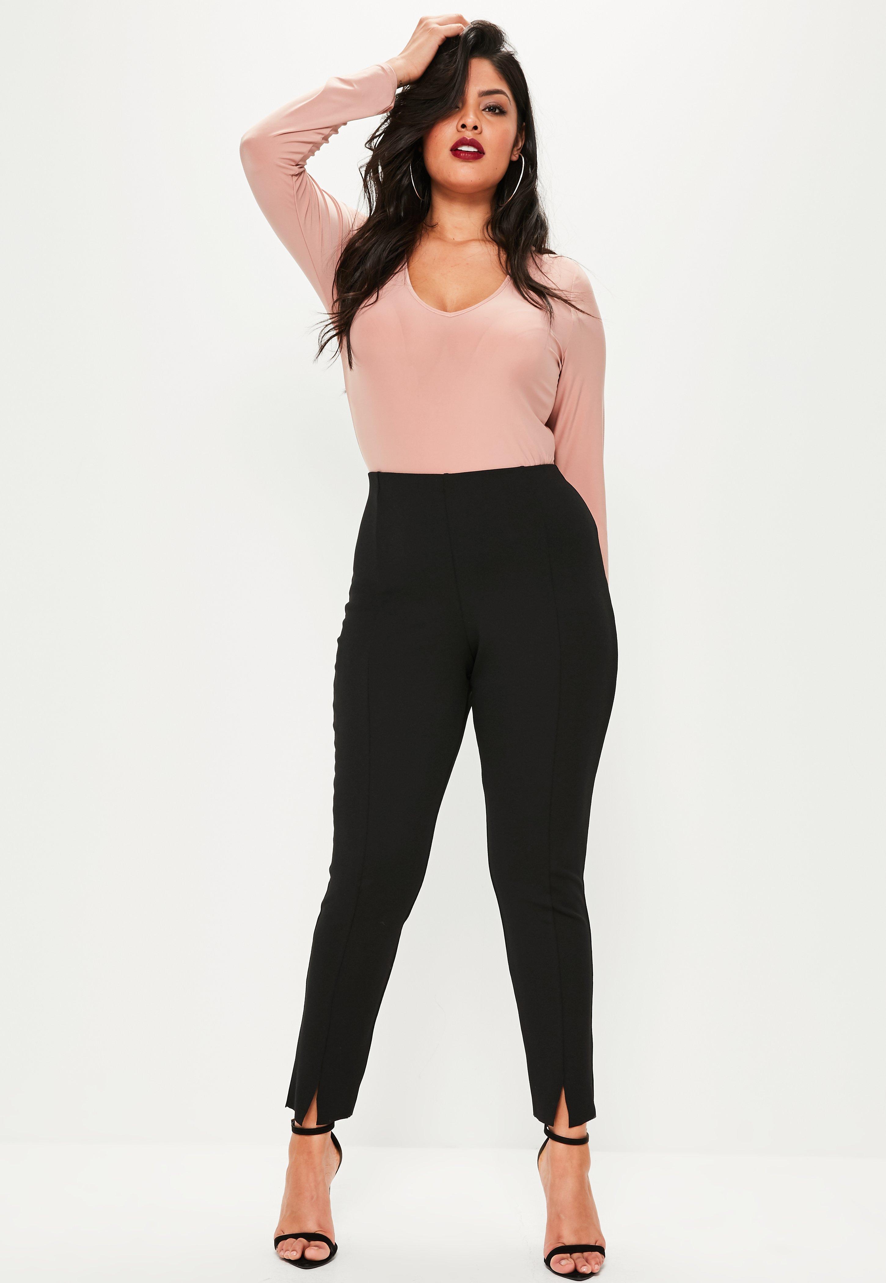 plus size cigarette pants