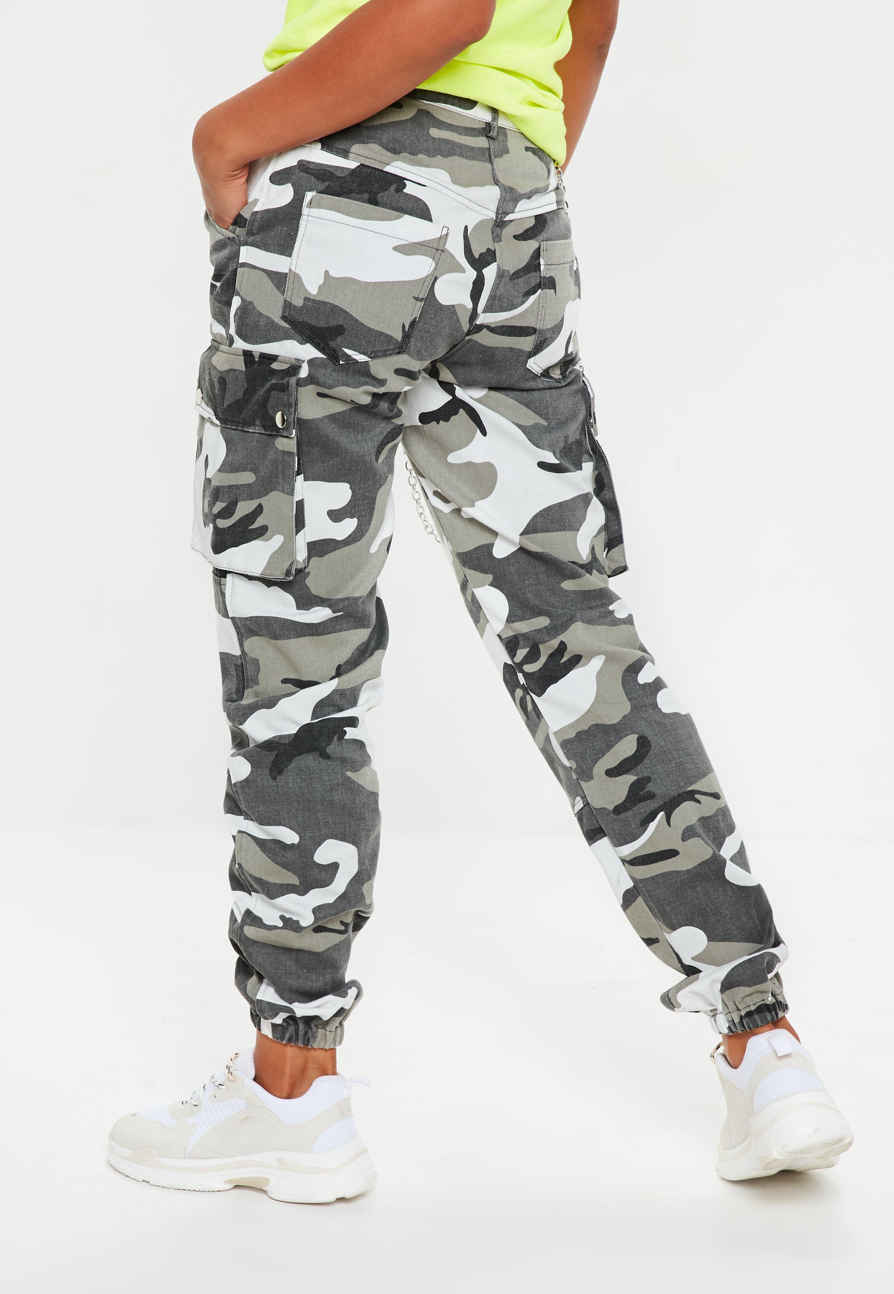 petite camo cargo pants