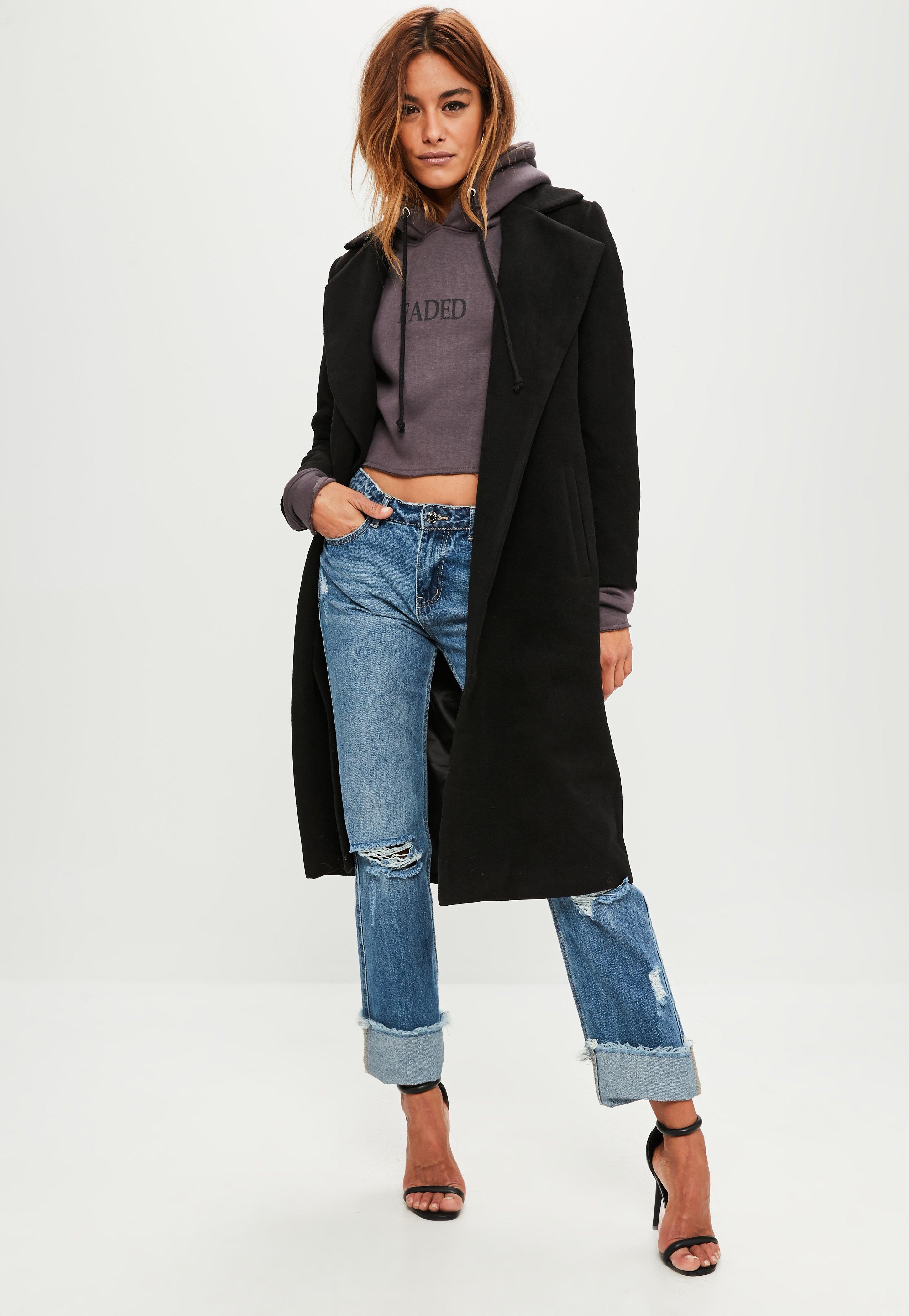 black duster coat petite