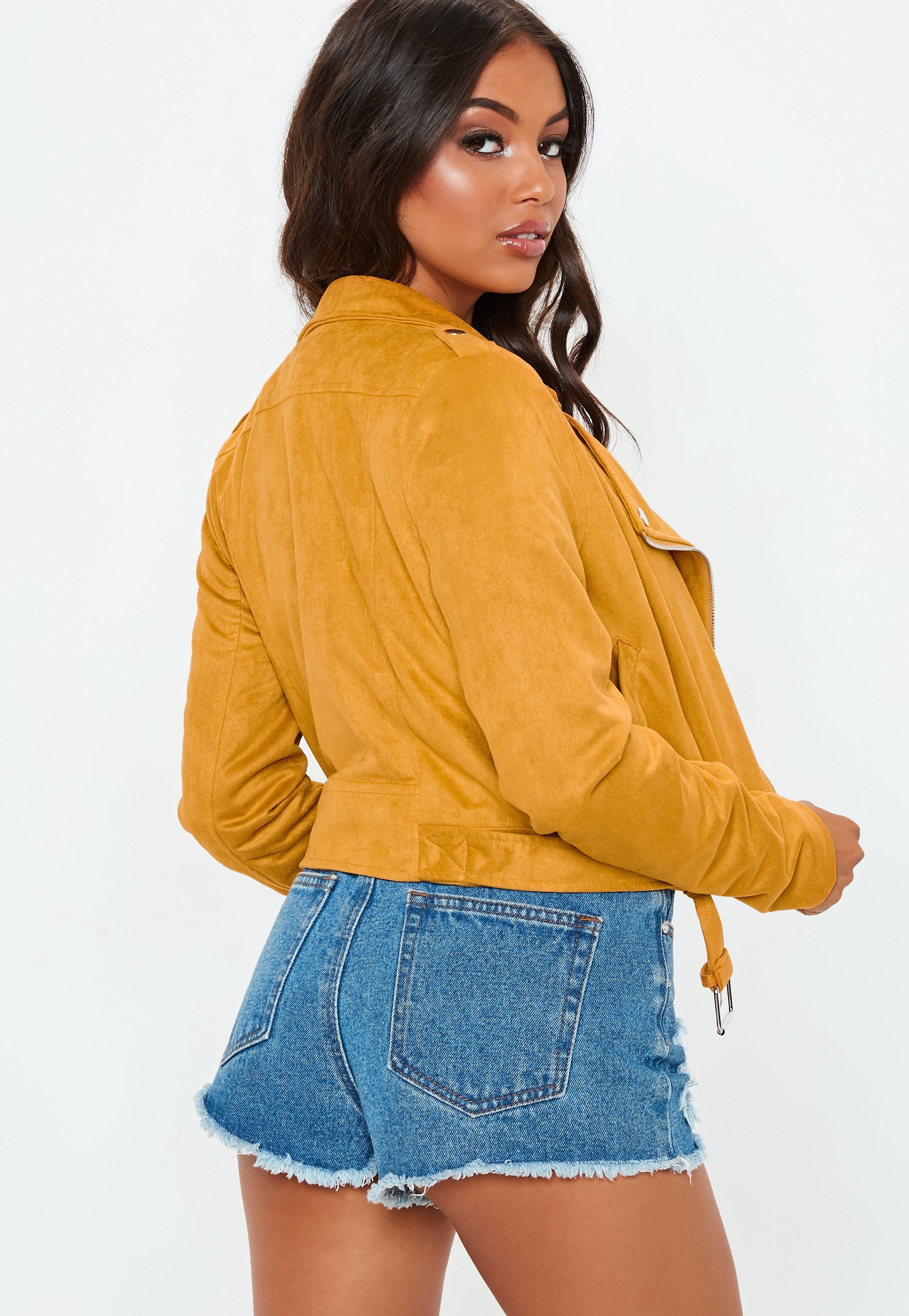 missguided faux suede jacket