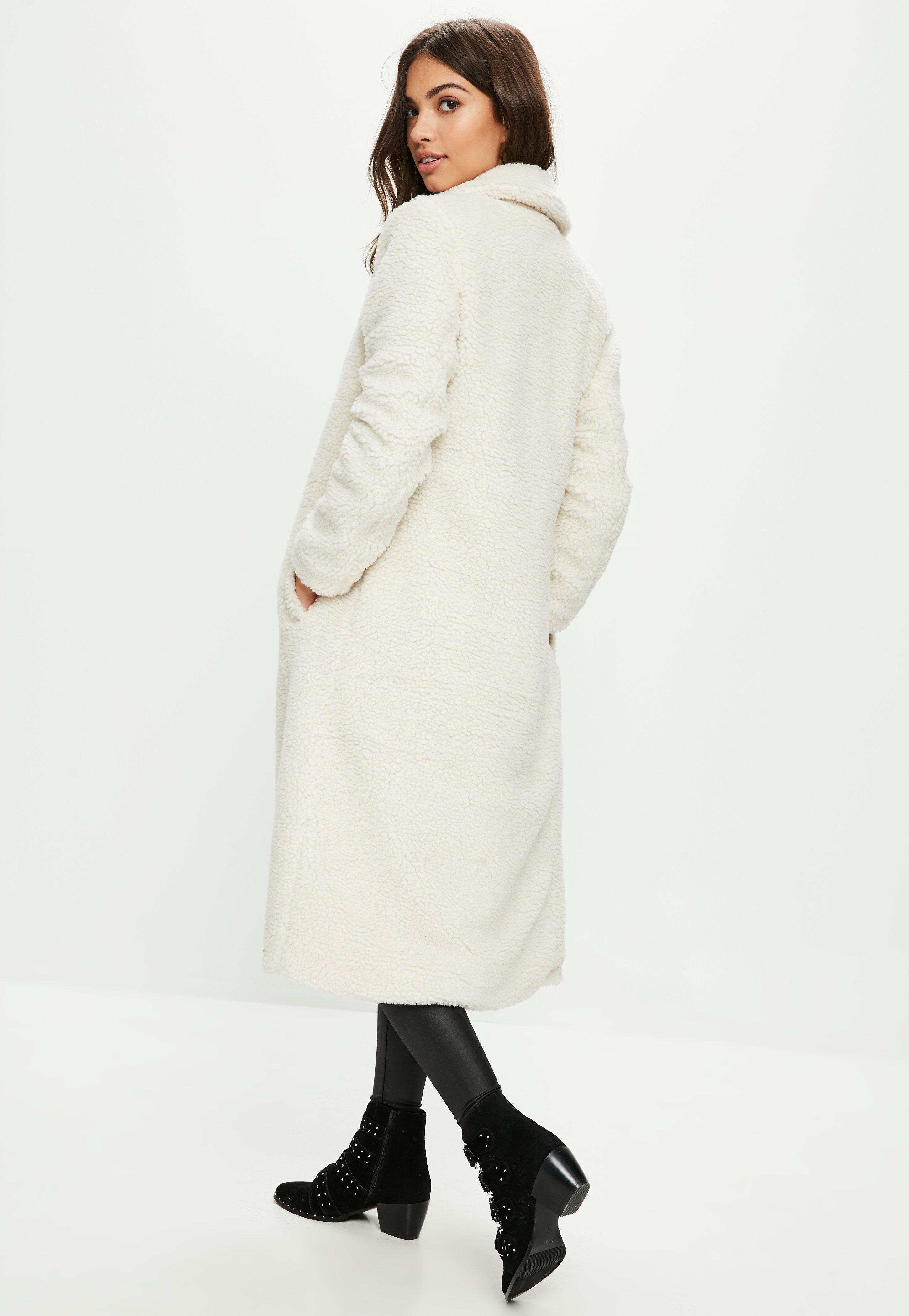 teddy longline coat