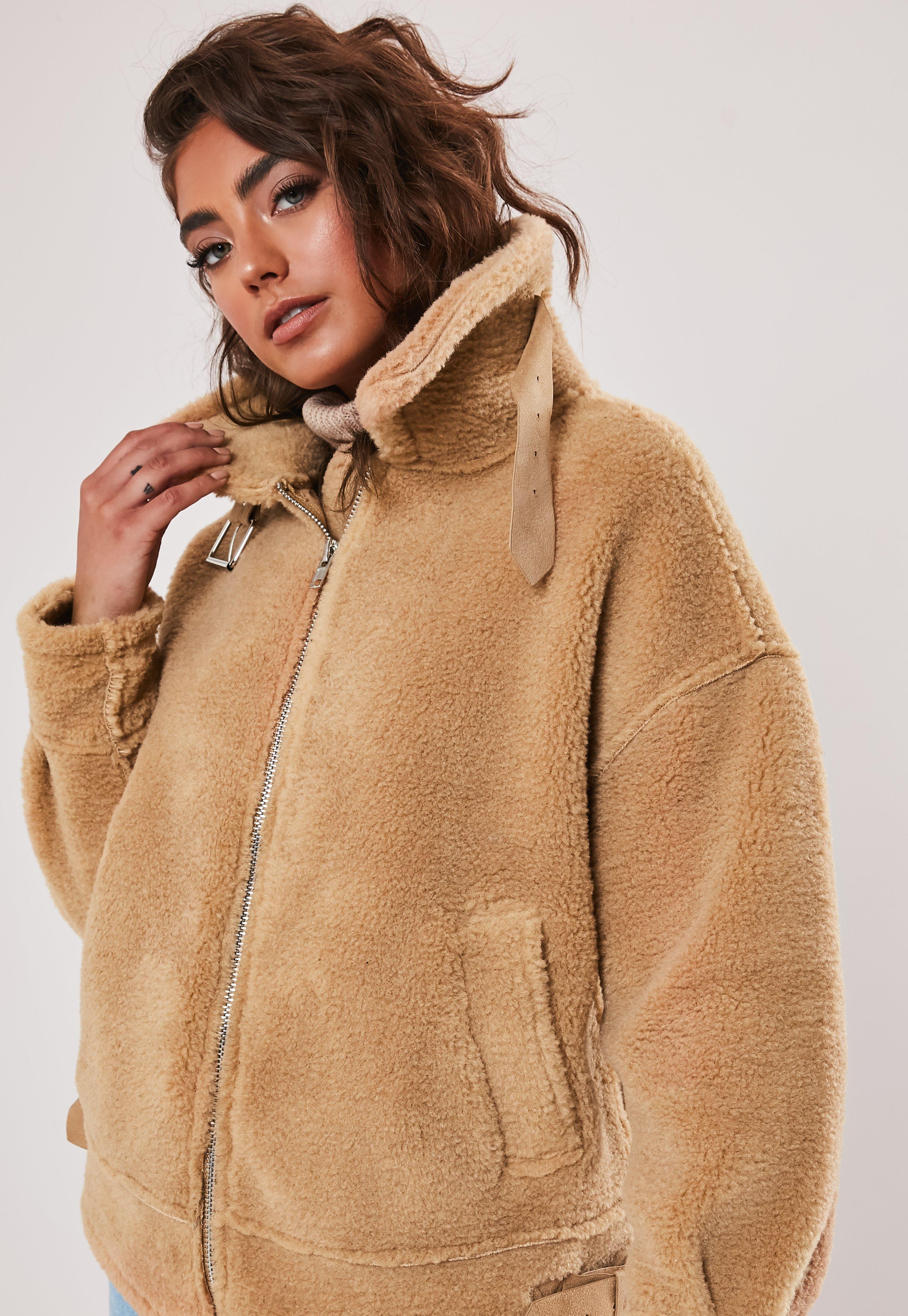 aviator teddy jacket