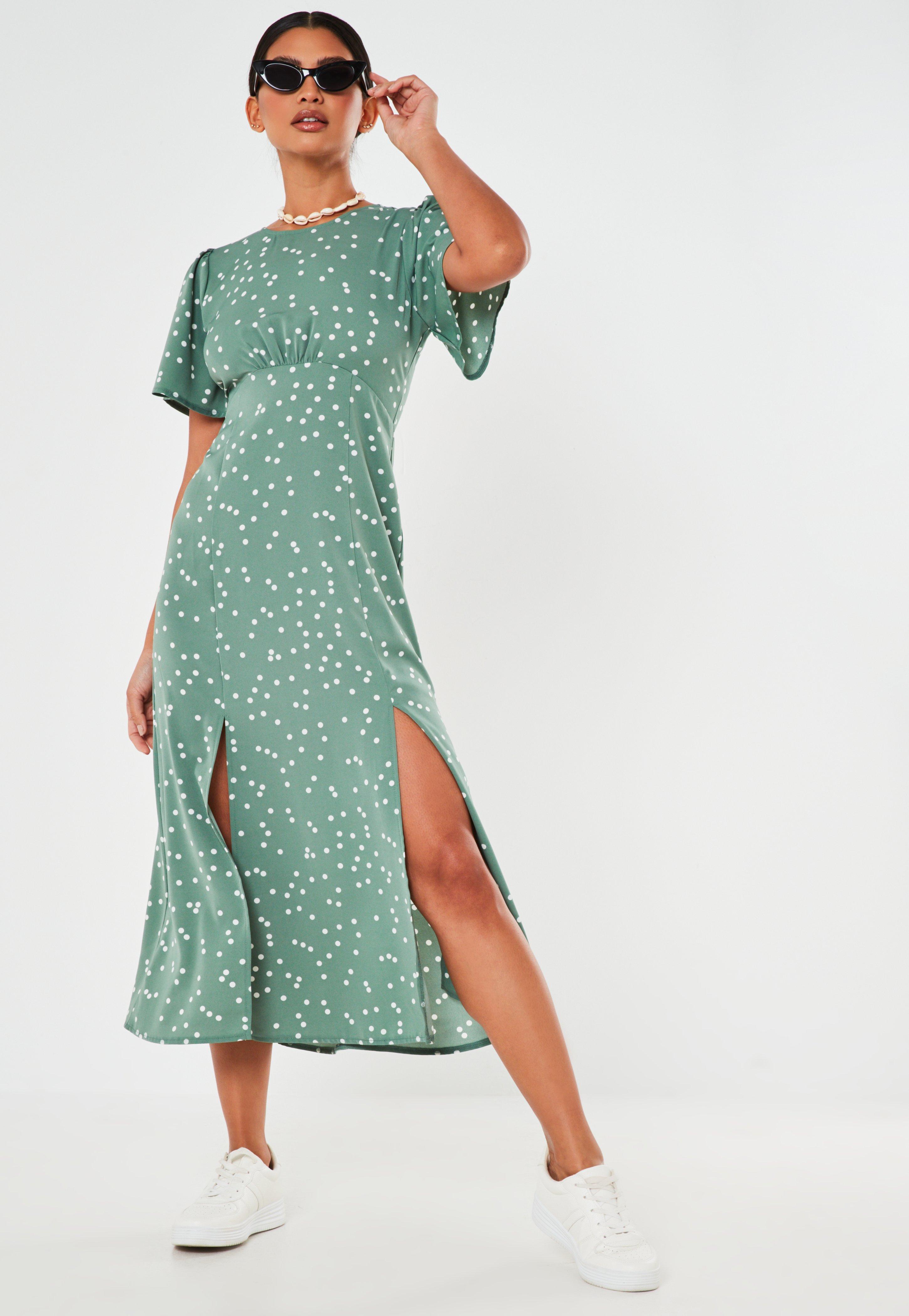 flutter sleeve midi