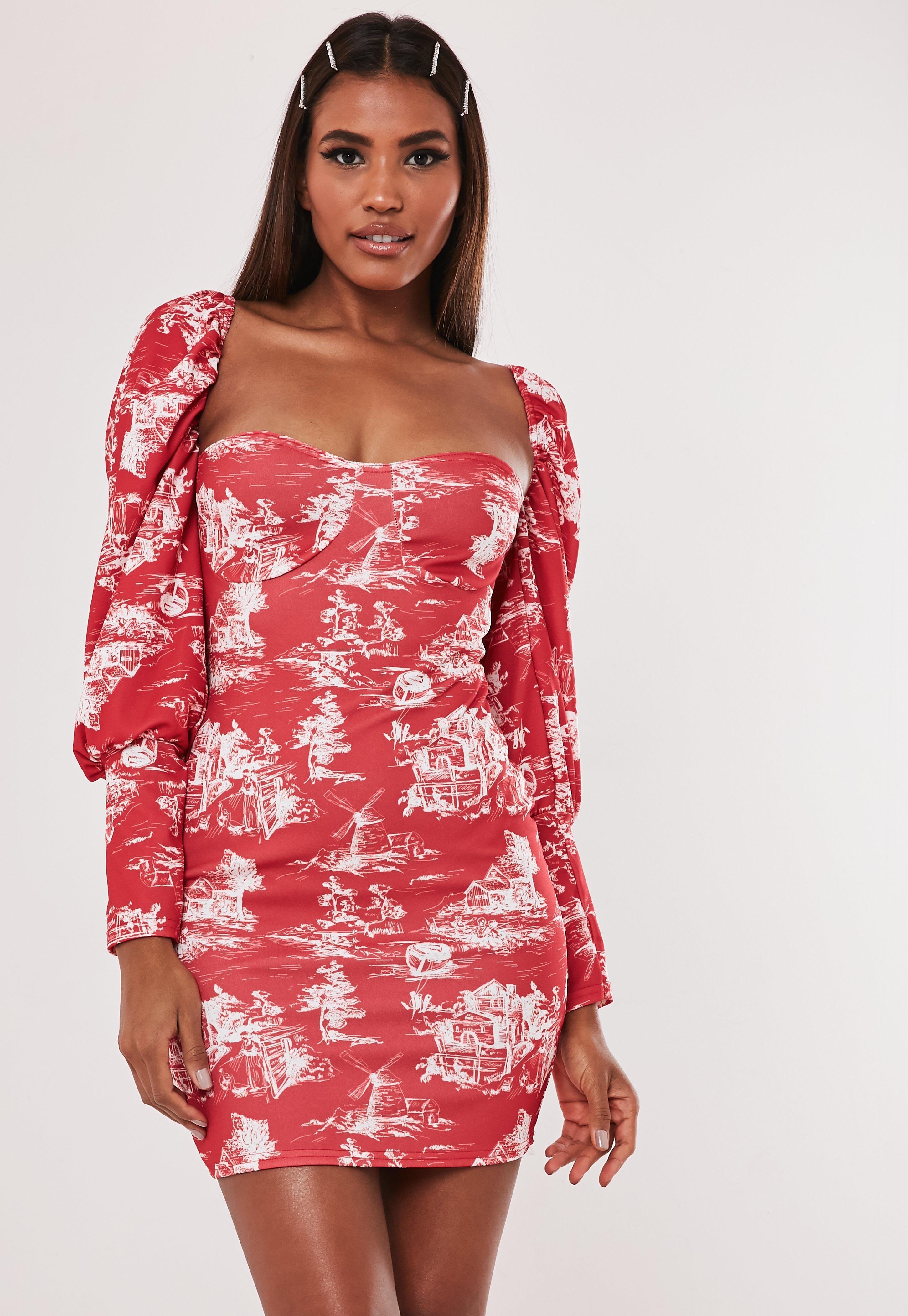 missguided red milkmaid dress, Off 77 