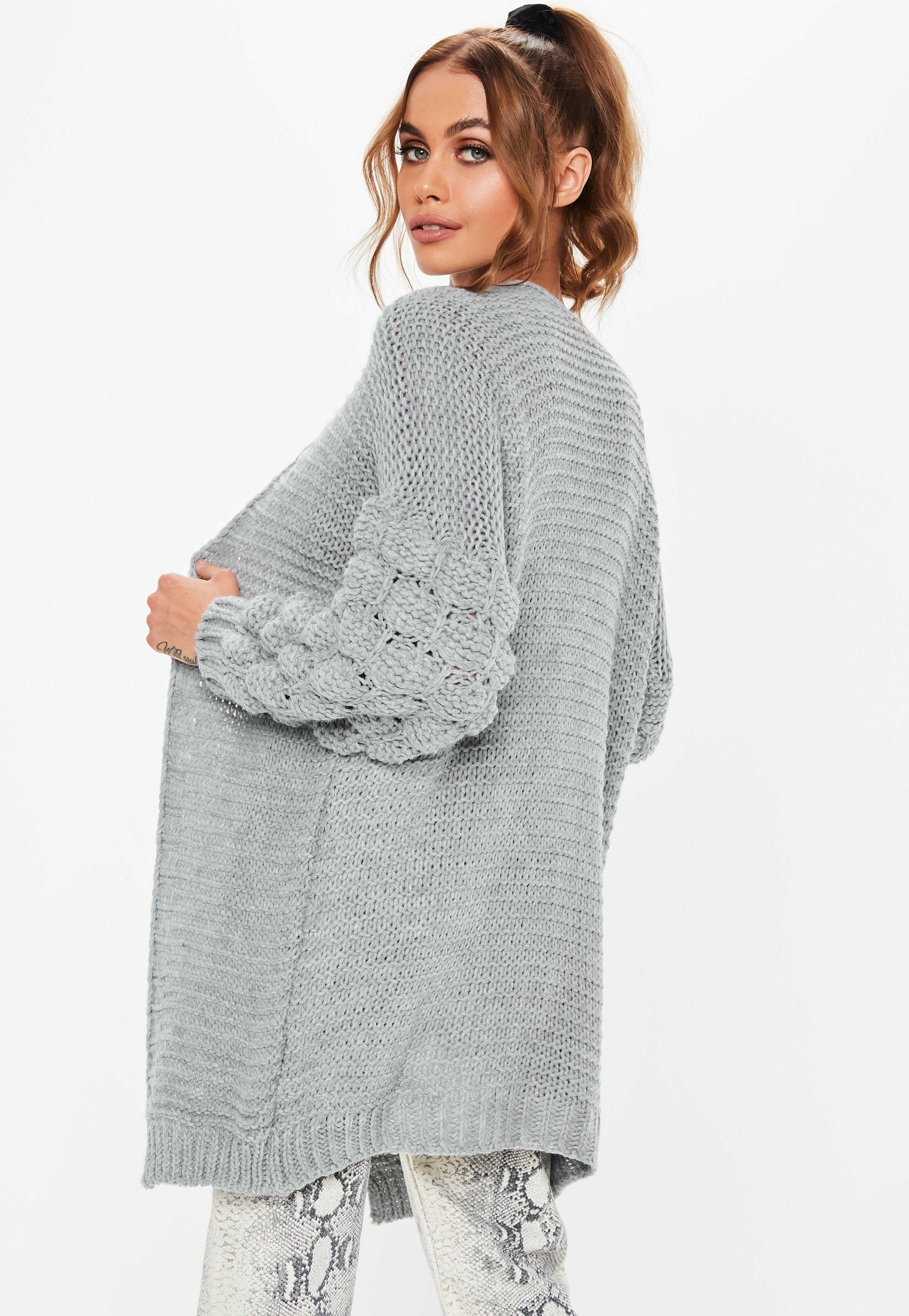 grey bobble cardigan