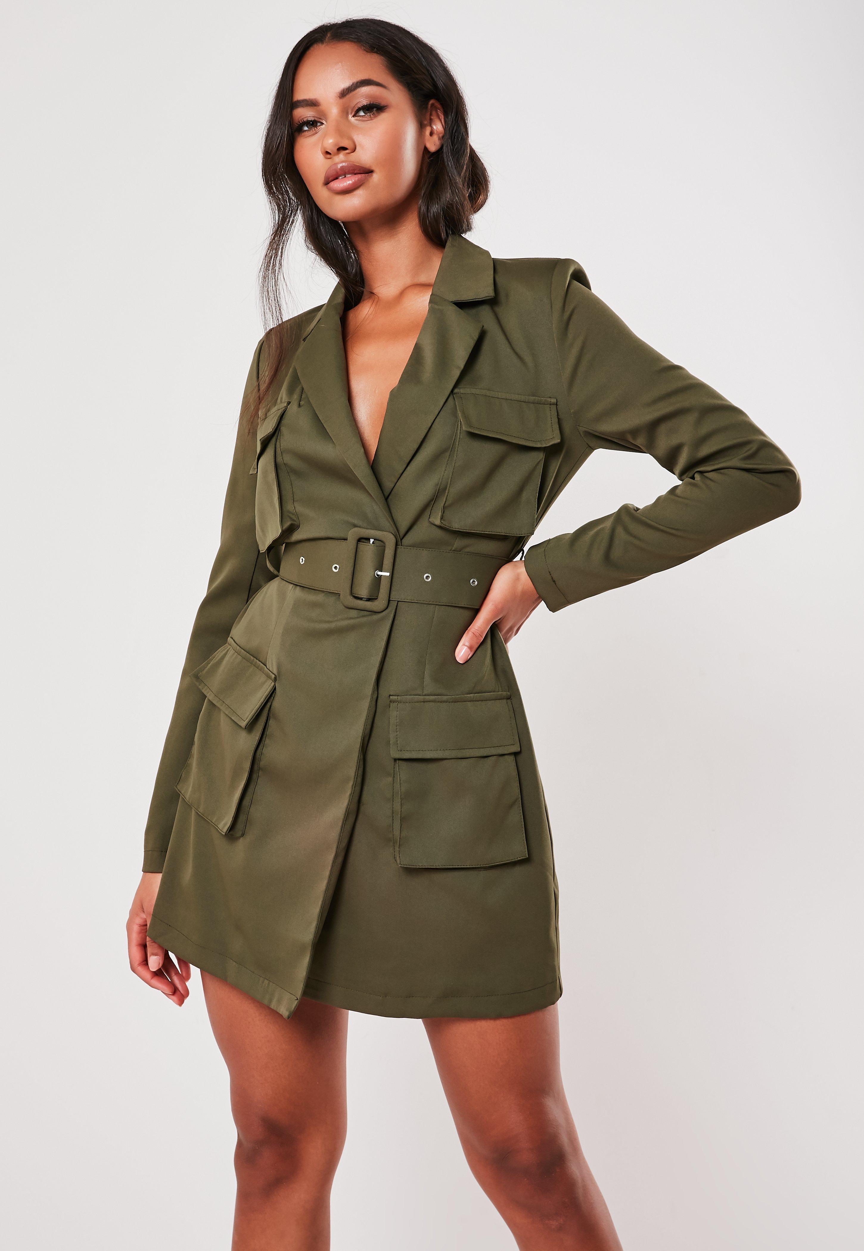 utility blazer dress