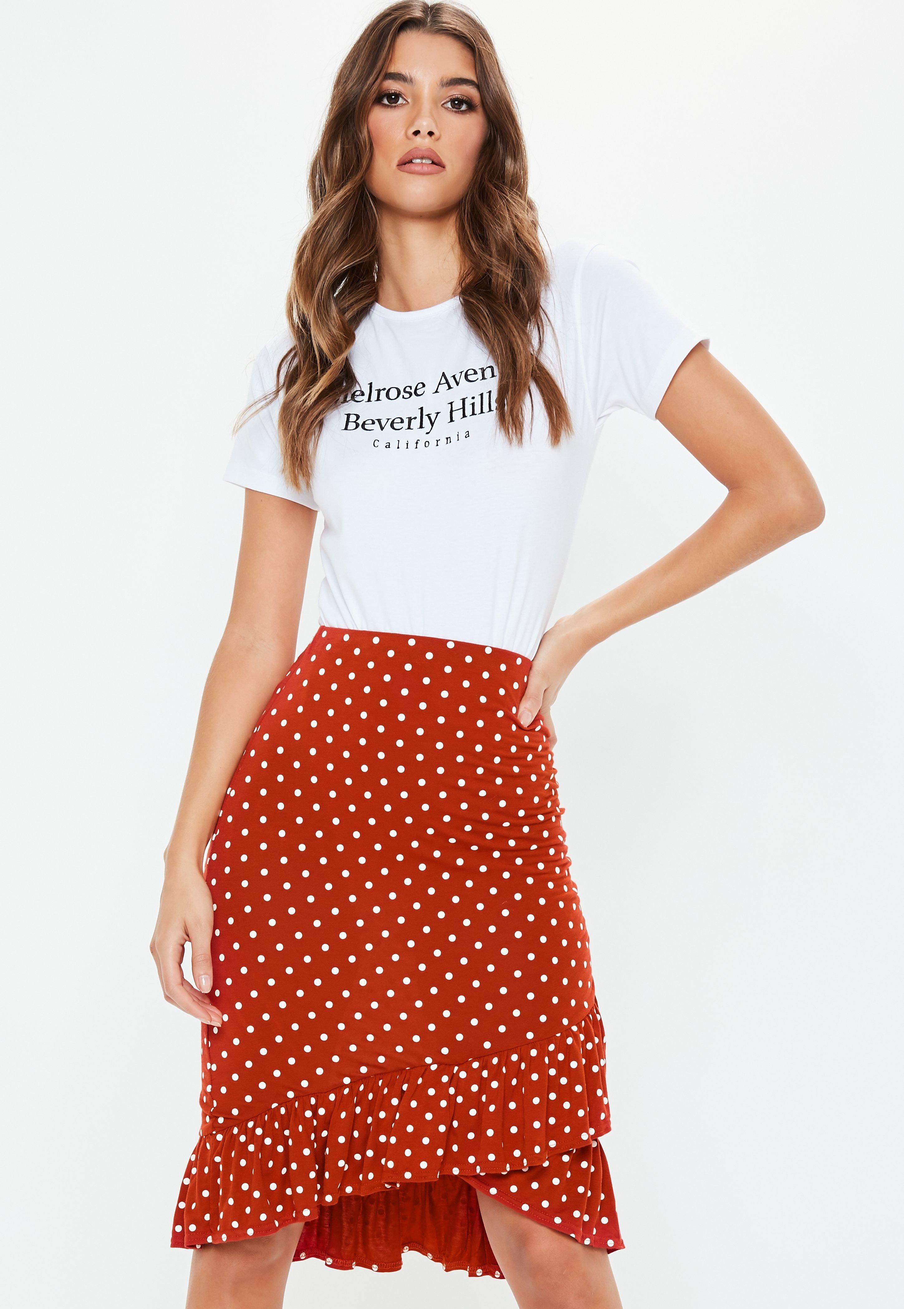 Polka Dot Skirt Missguided 2024 www.angloamericancentre