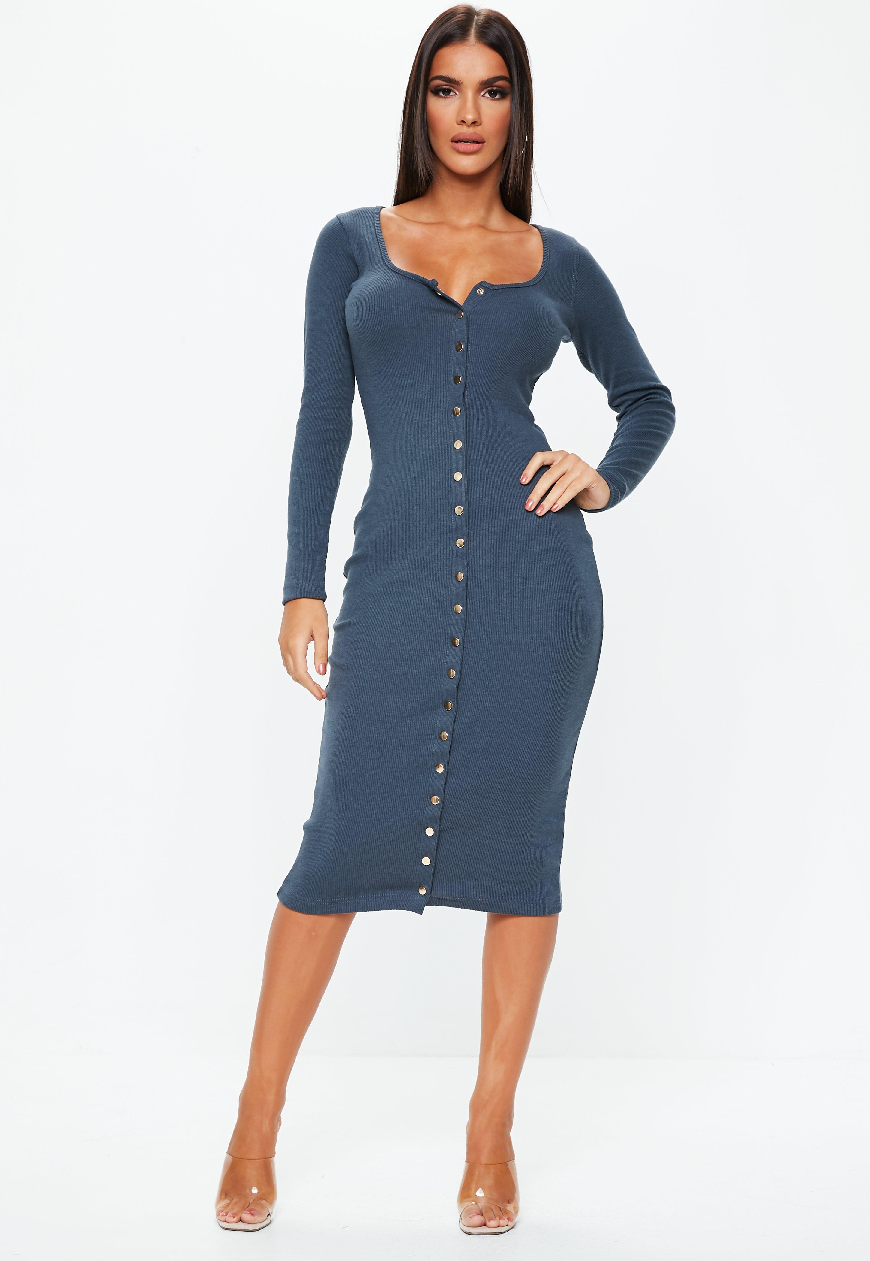 popper midi dress