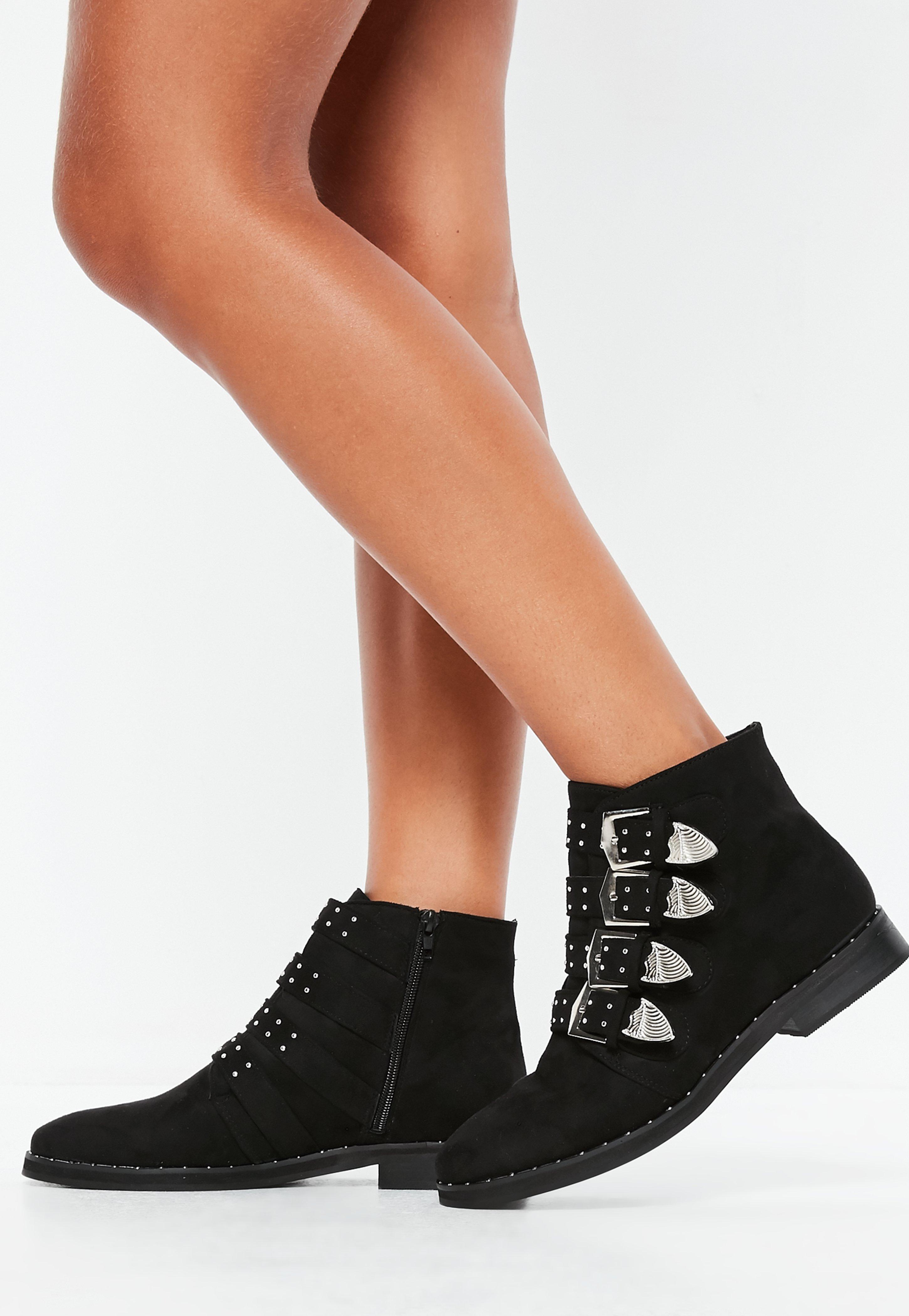 missguided western ankle boot