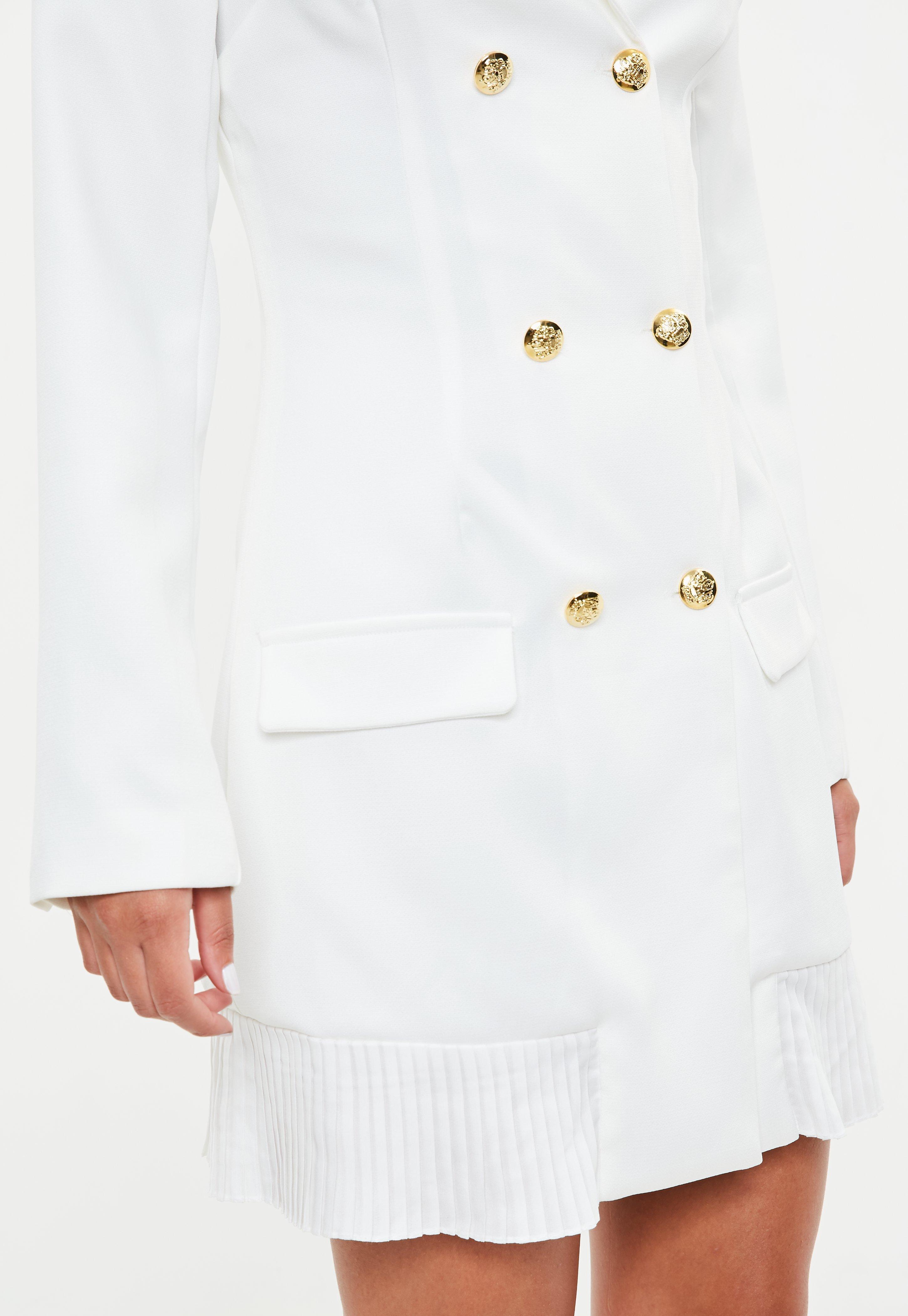 tall white blazer dress