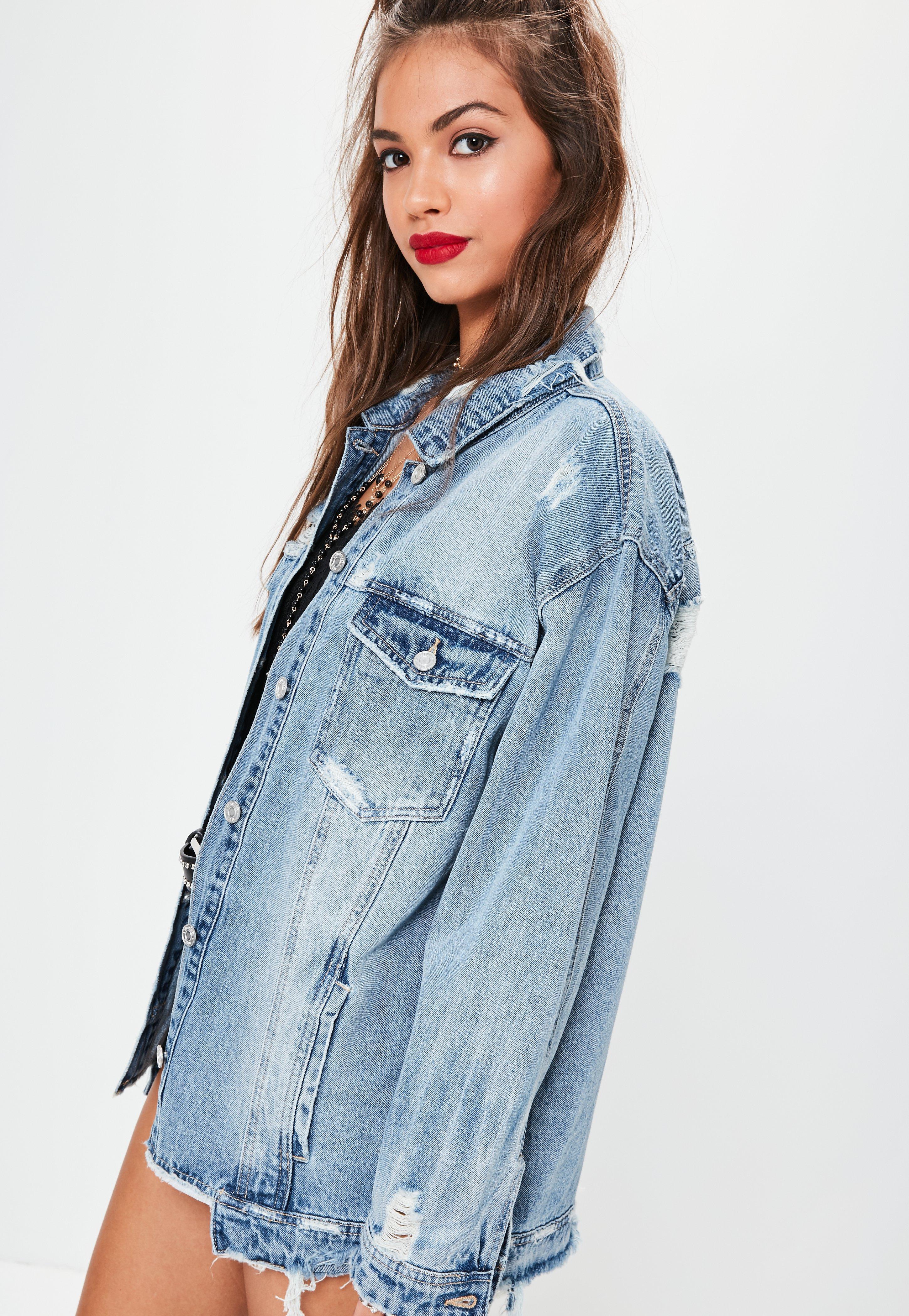 denim jacket raw hem