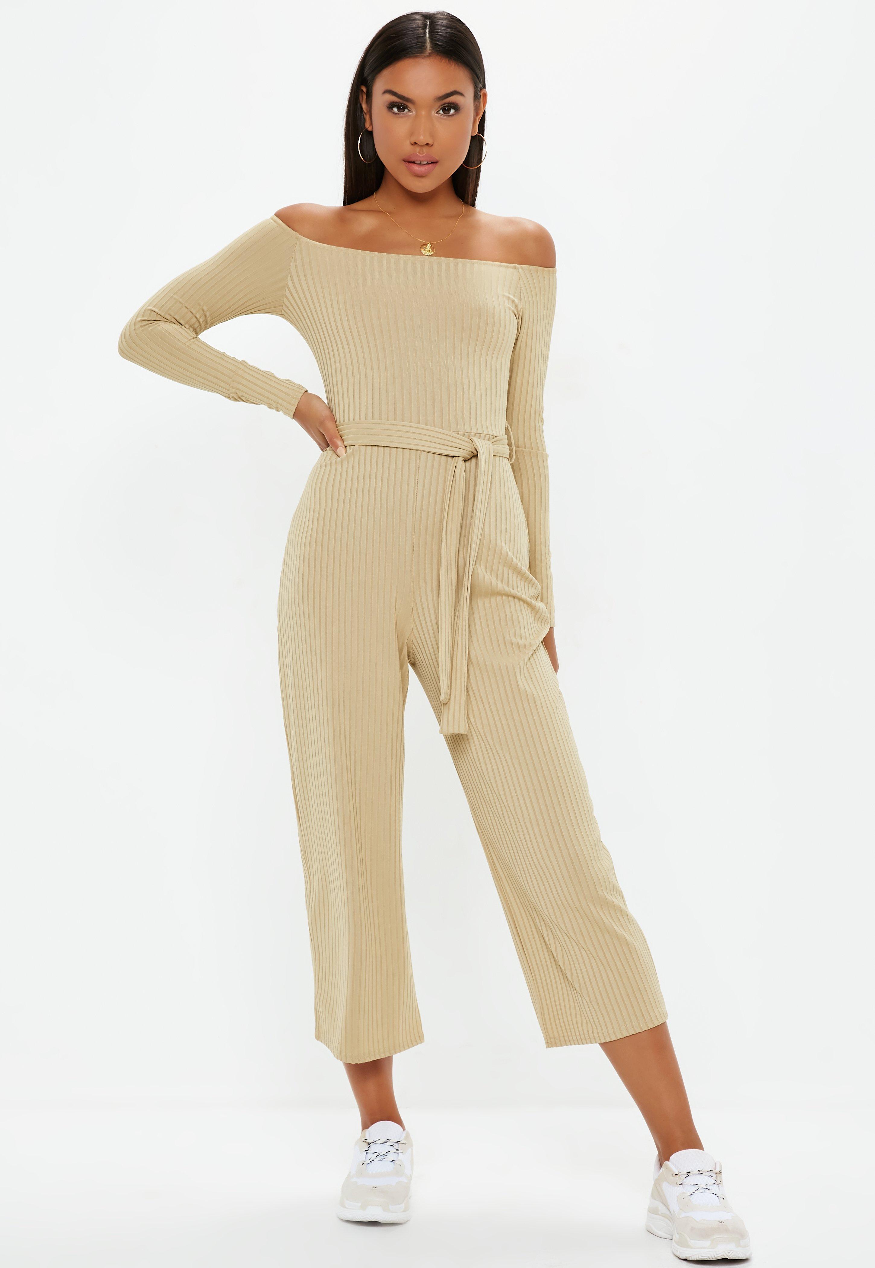 wide leg jumpsuit with sneakers