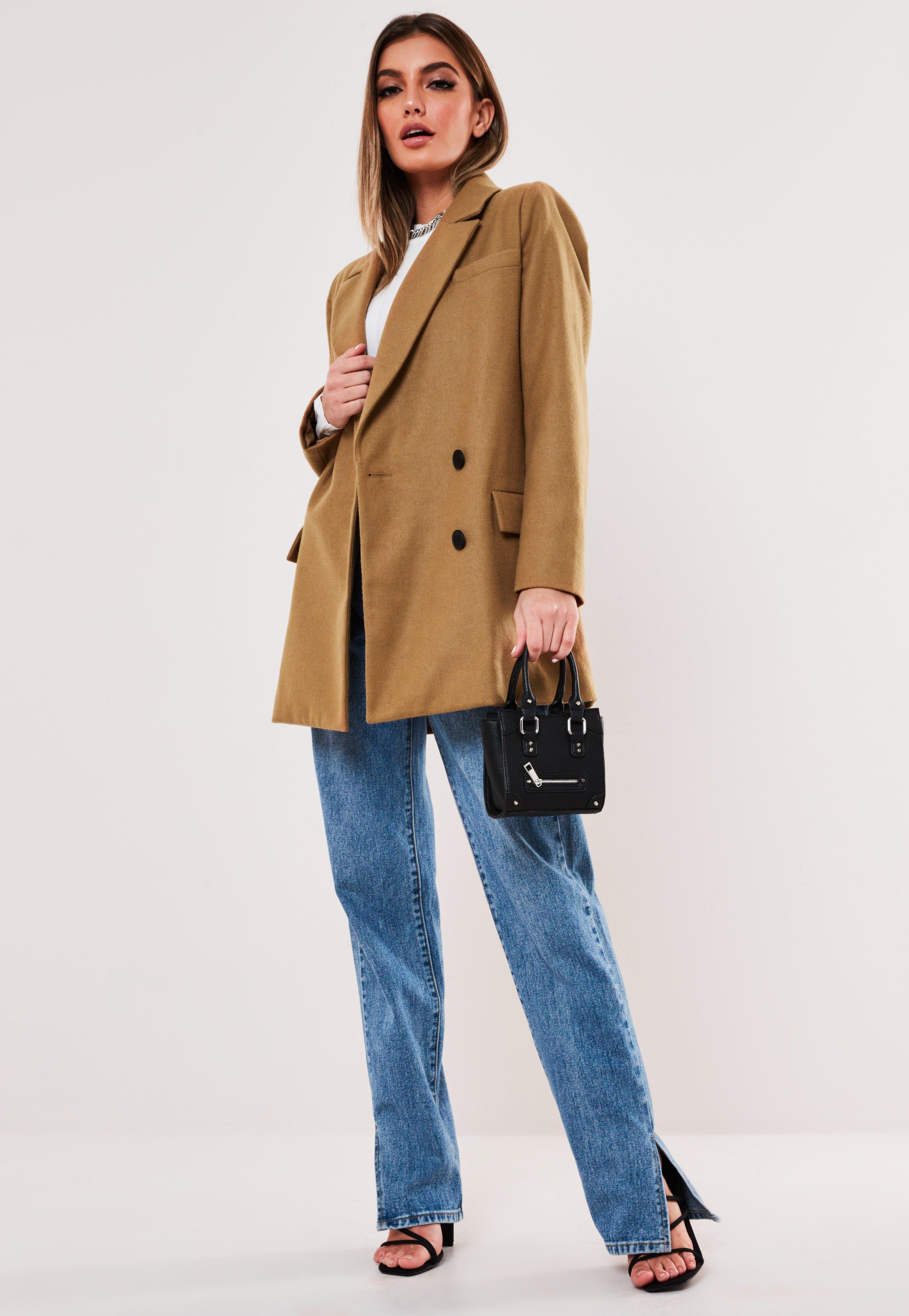 camel boyfriend blazer