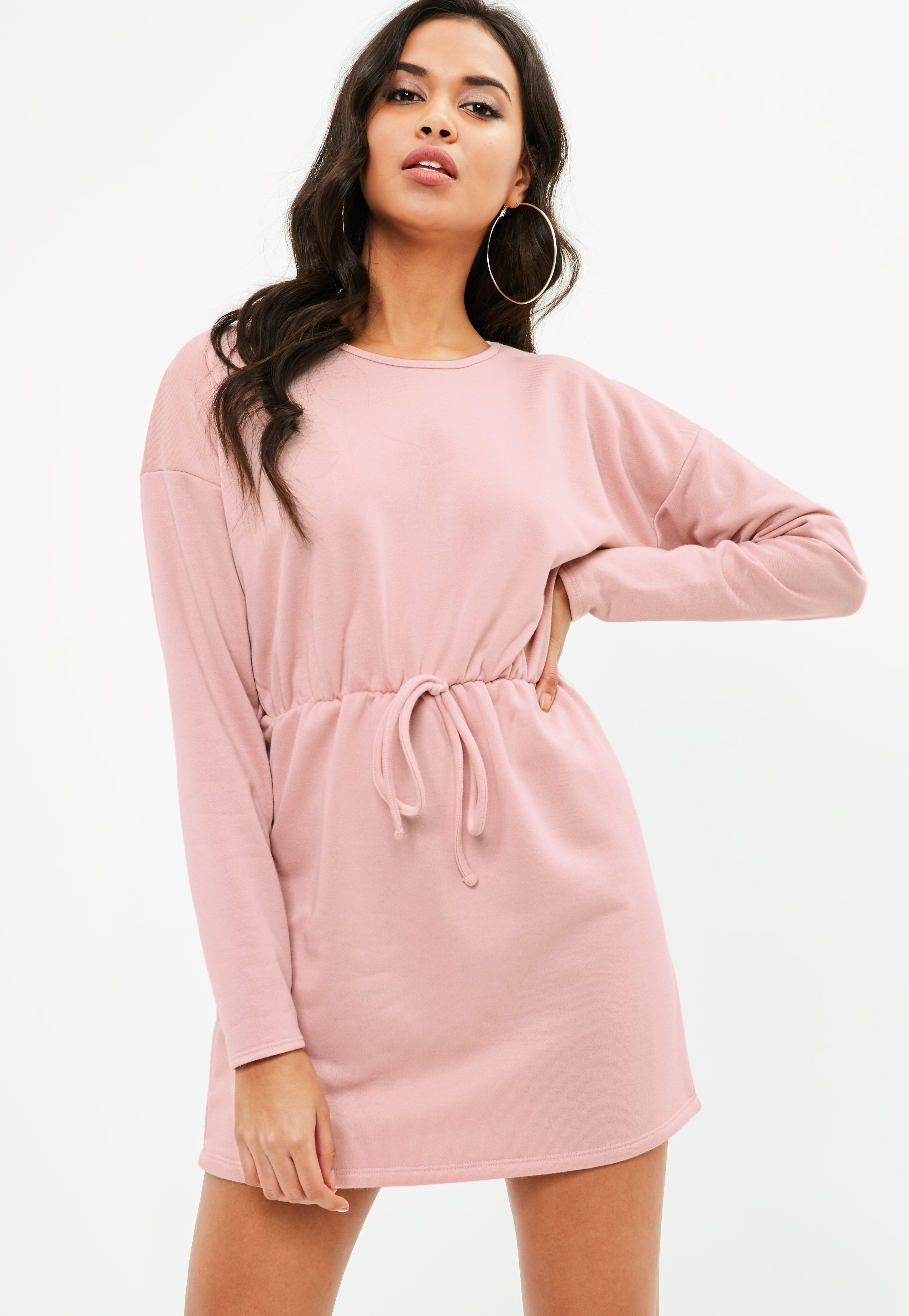 tie waist sweater dress