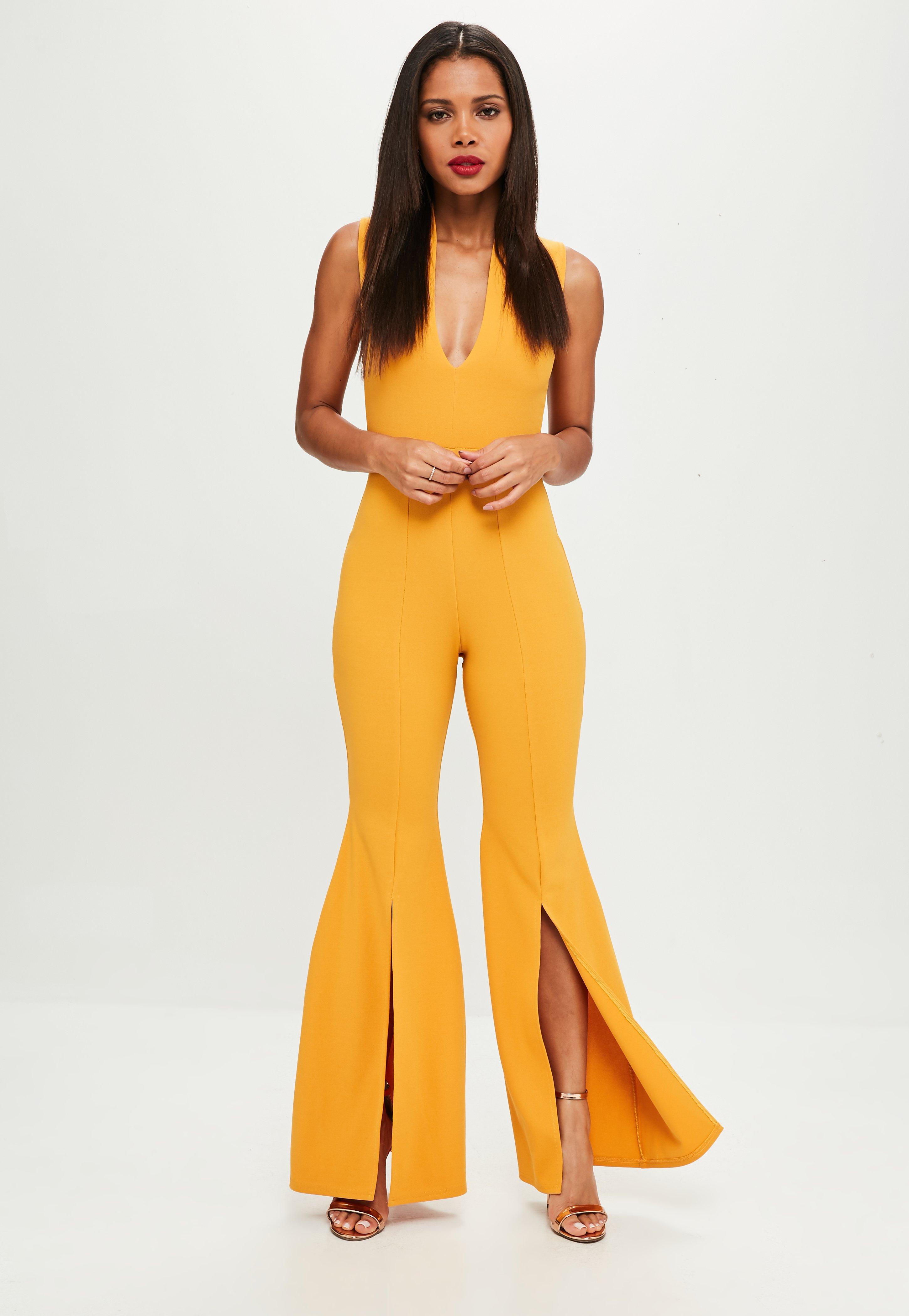 yellow jumpsuit missguided