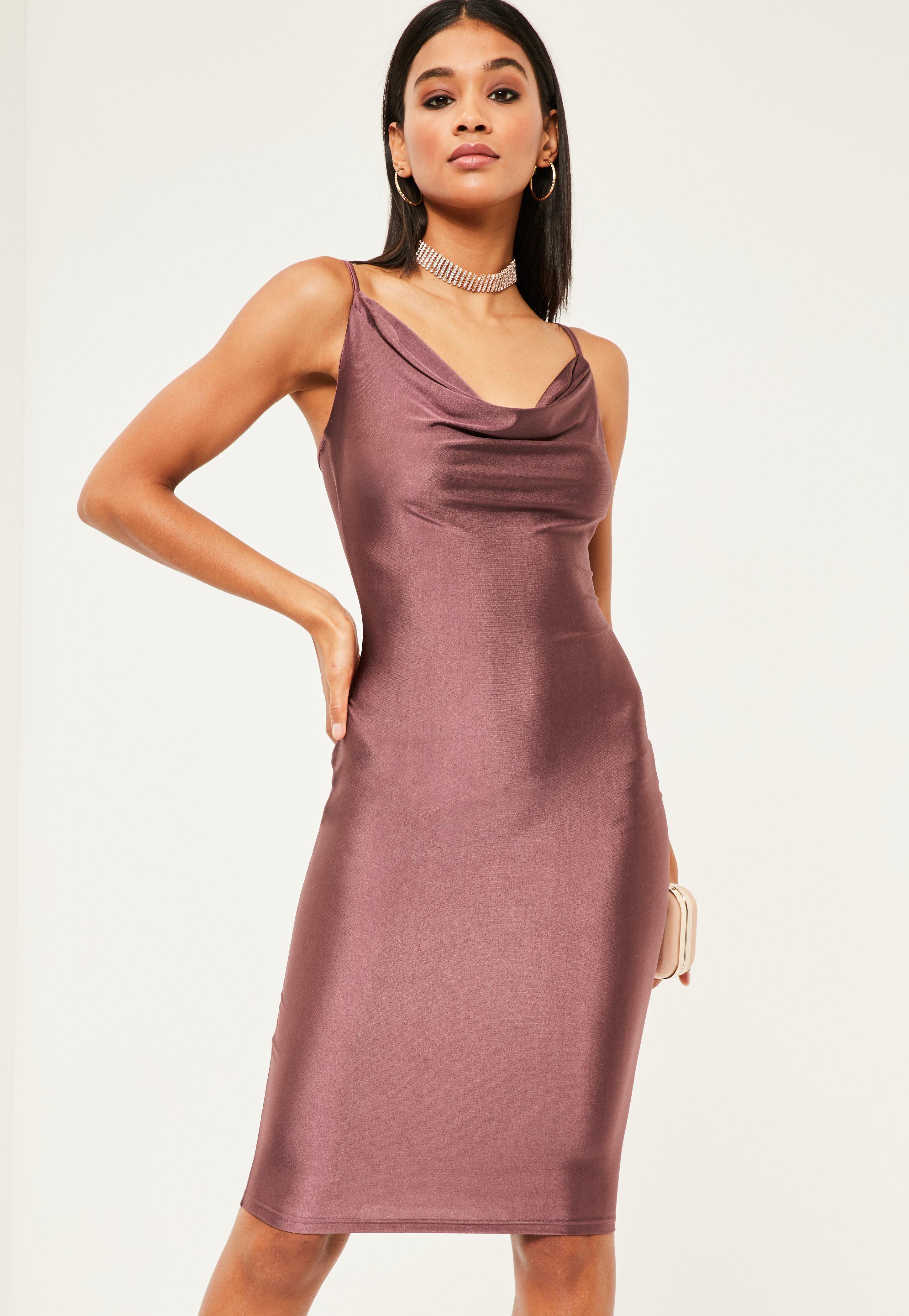 missguided cowl neck dress