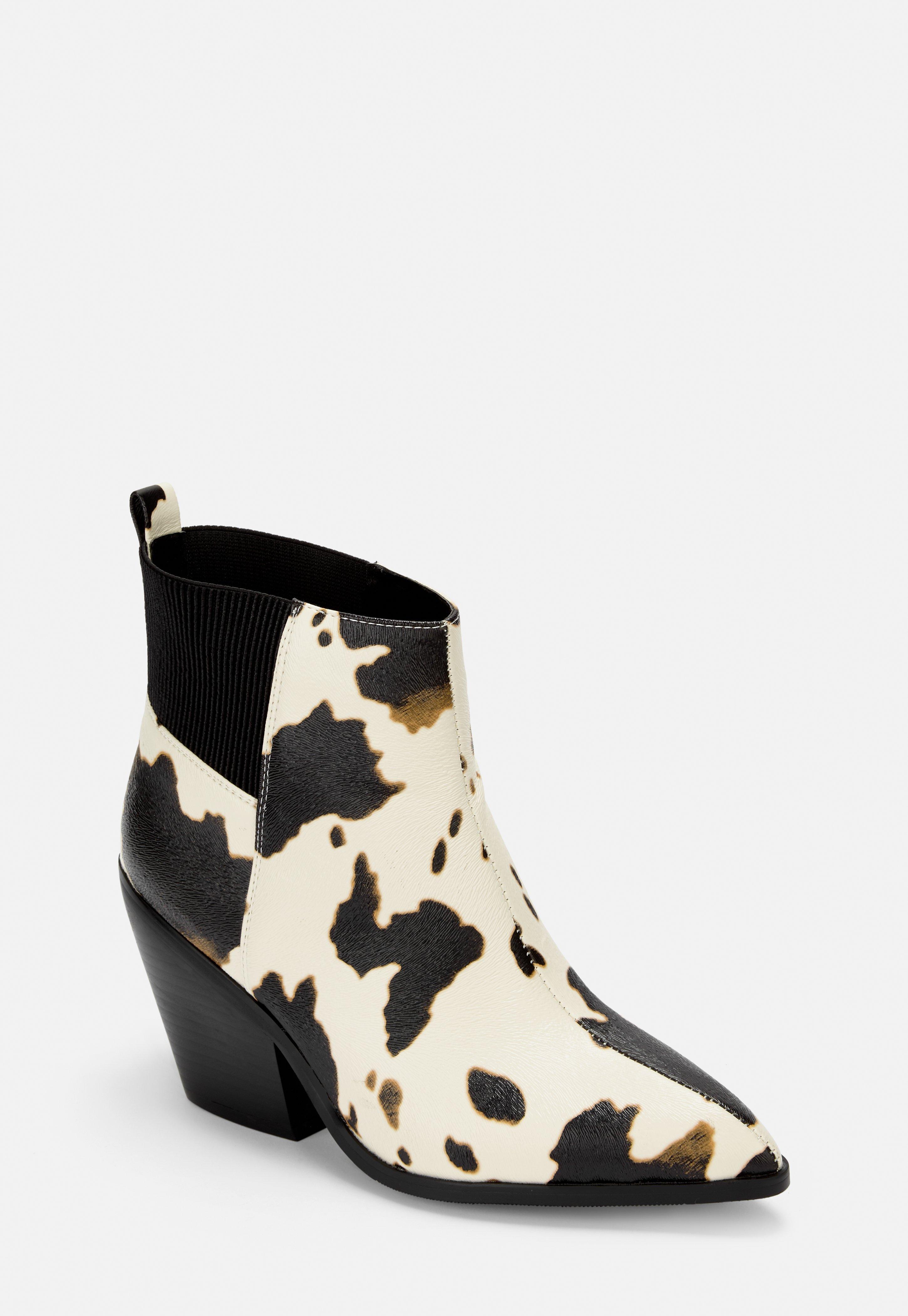 coloured leather boots