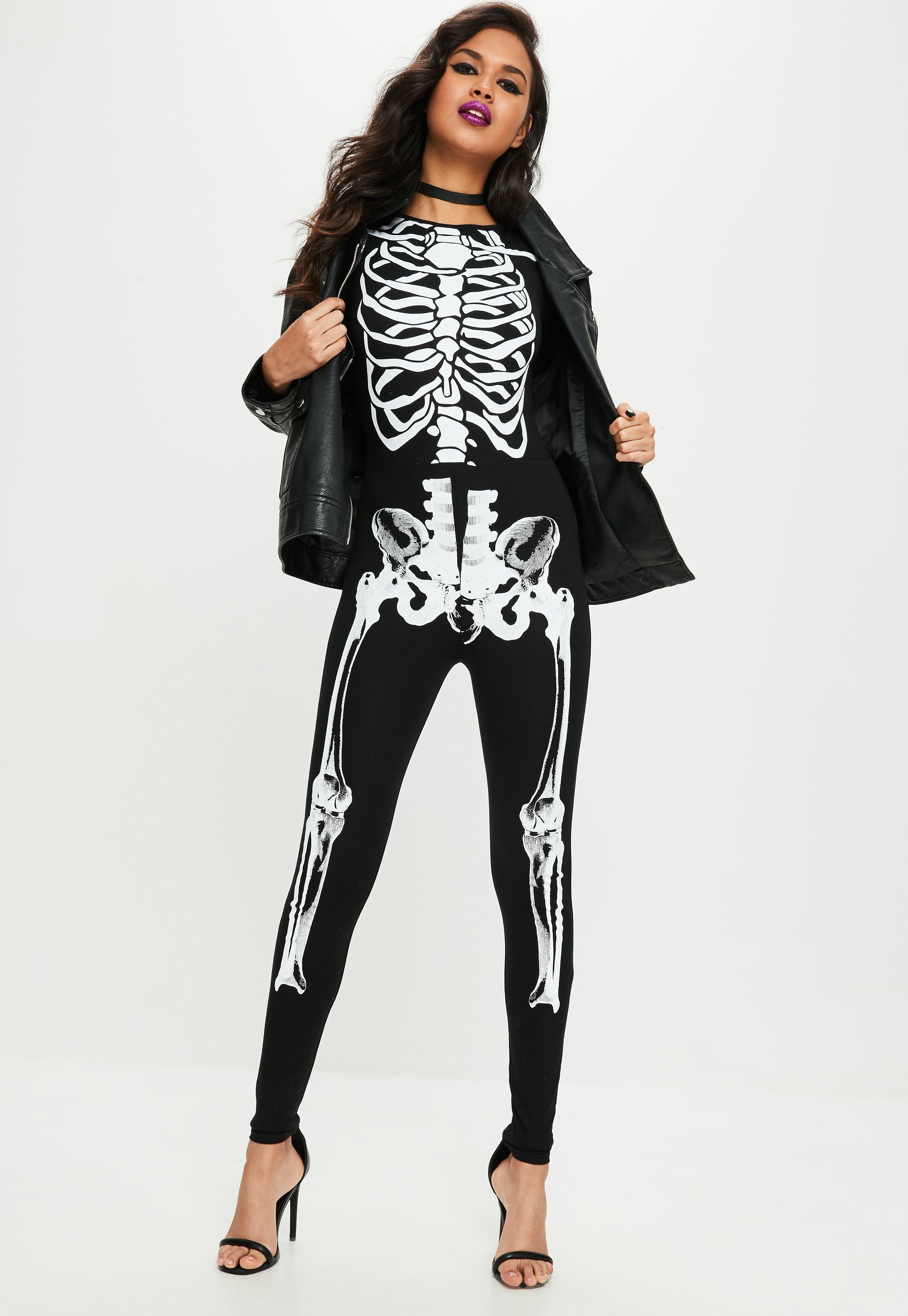 missguided skeleton jumpsuit