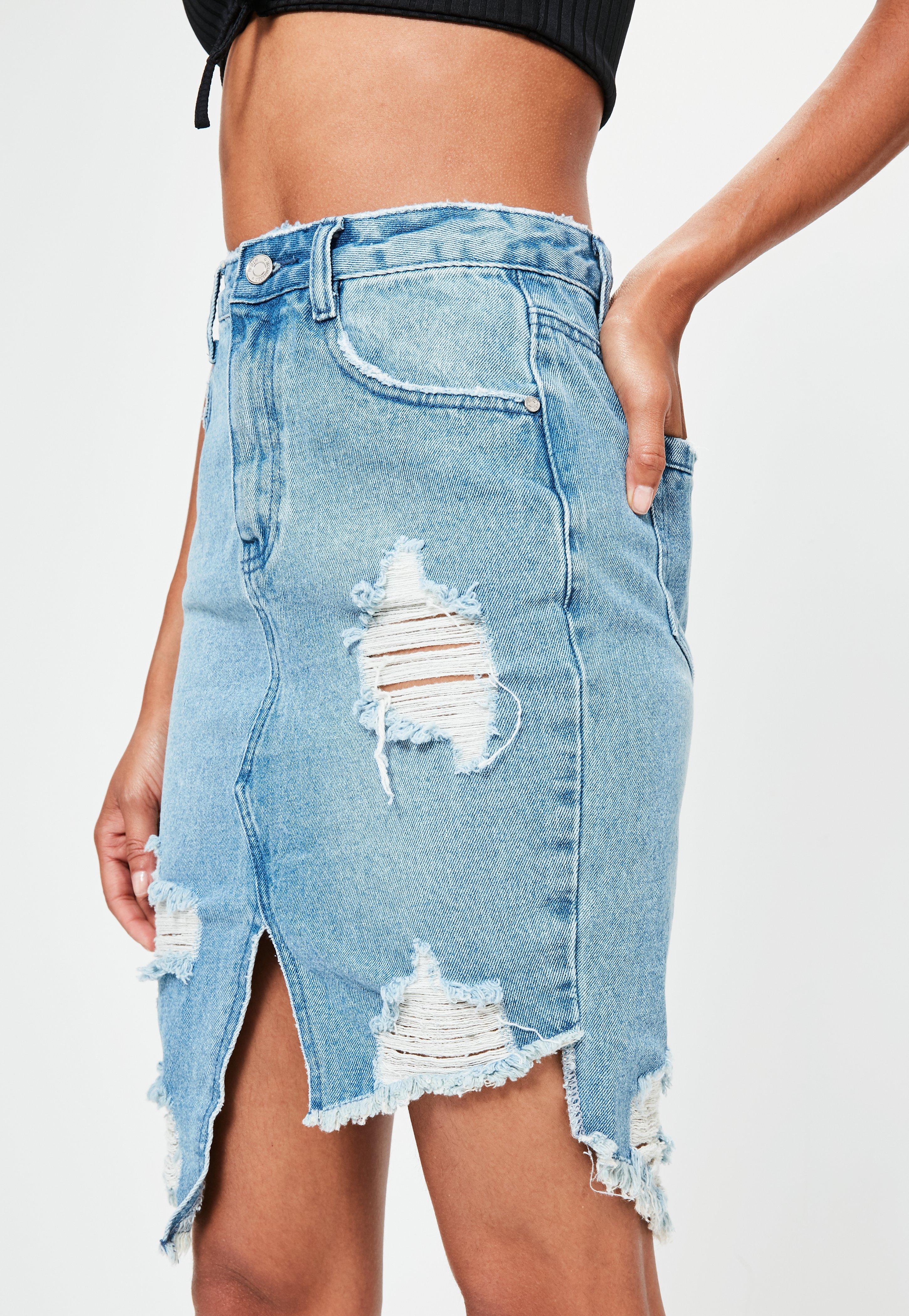 Long Denim Ripped Skirt Hotsell, 52 